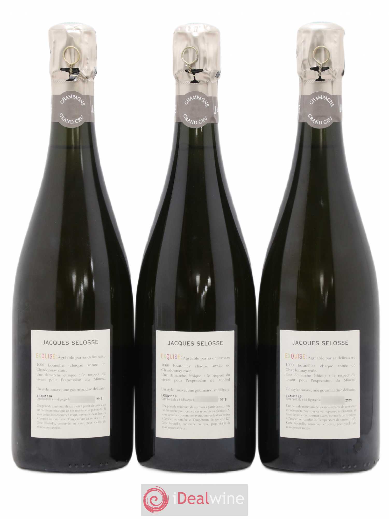 Exquise NV Jacques Selosse - Lot de 3 bouteilles - 1