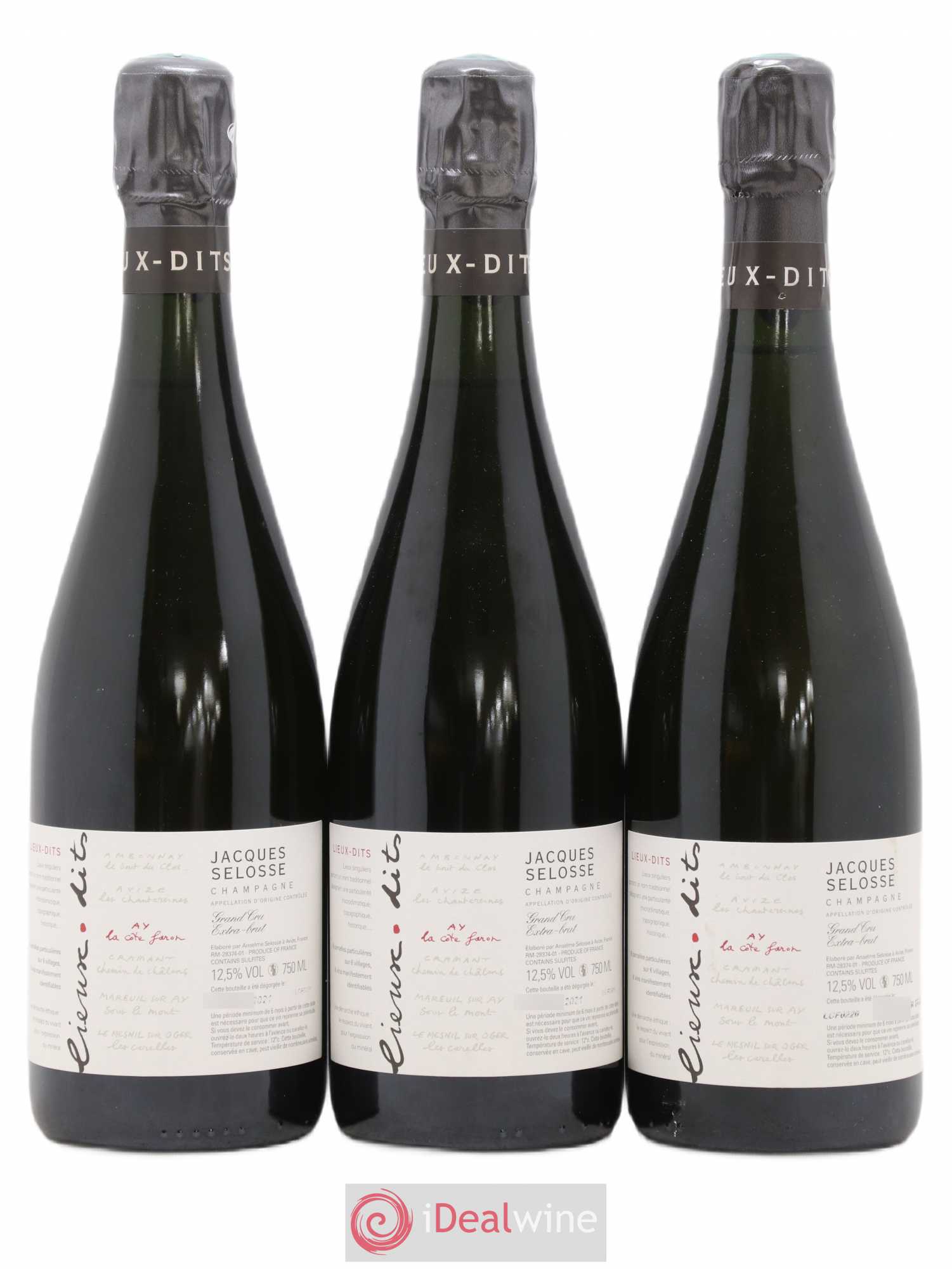 La Côte Faron Blanc de Noirs Grand Cru Extra-Brut Jacques Selosse - Lot de 3 bouteilles - 0