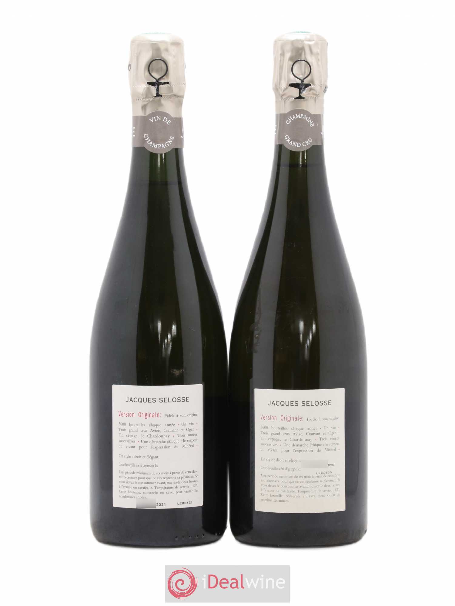 Version Originale Jacques Selosse - Lot de 2 bouteilles - 1