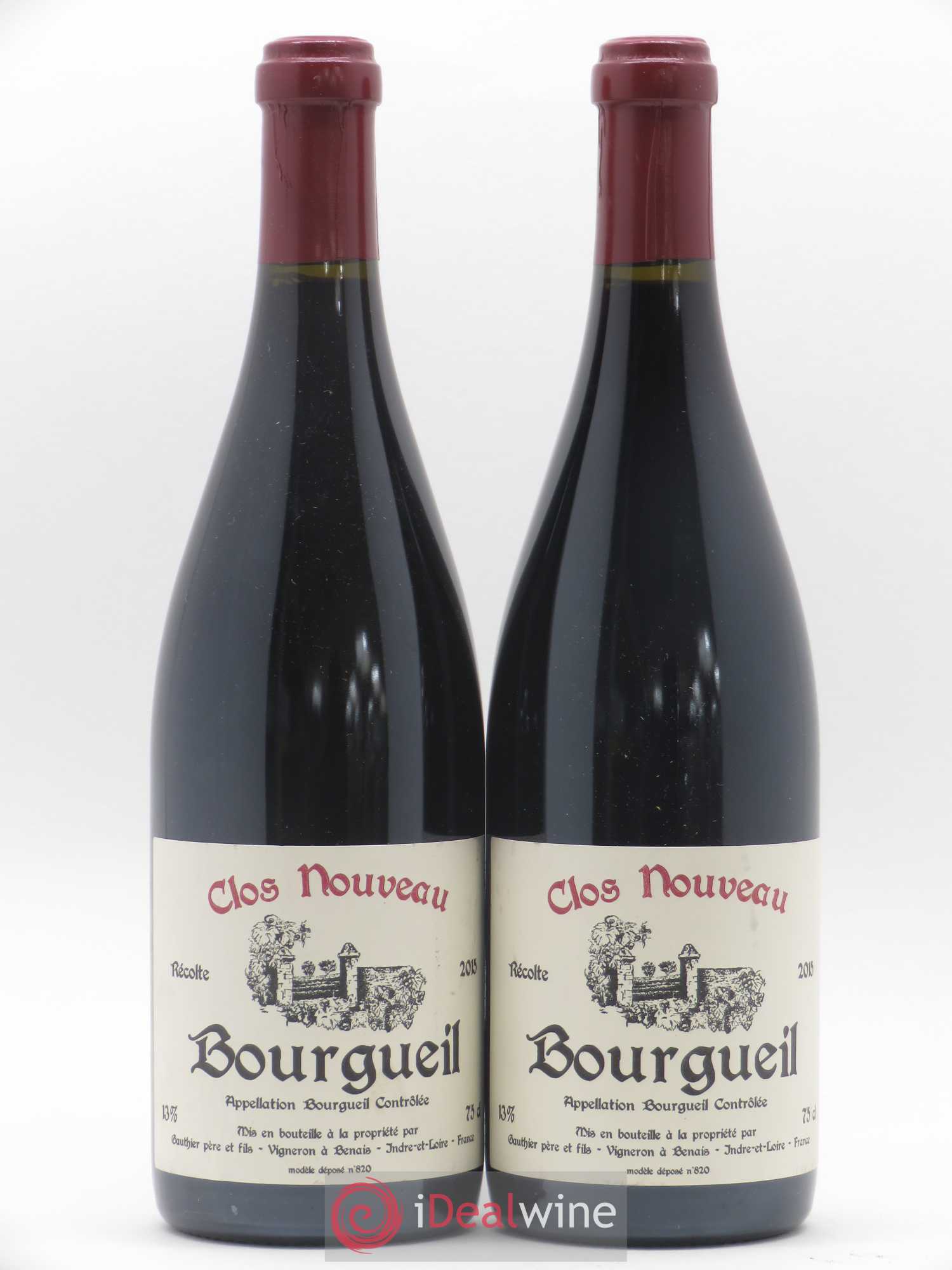 Bourgueil Clos Nouveau Domaine du Bel Air 2015 - Lot de 2 bouteilles - 0