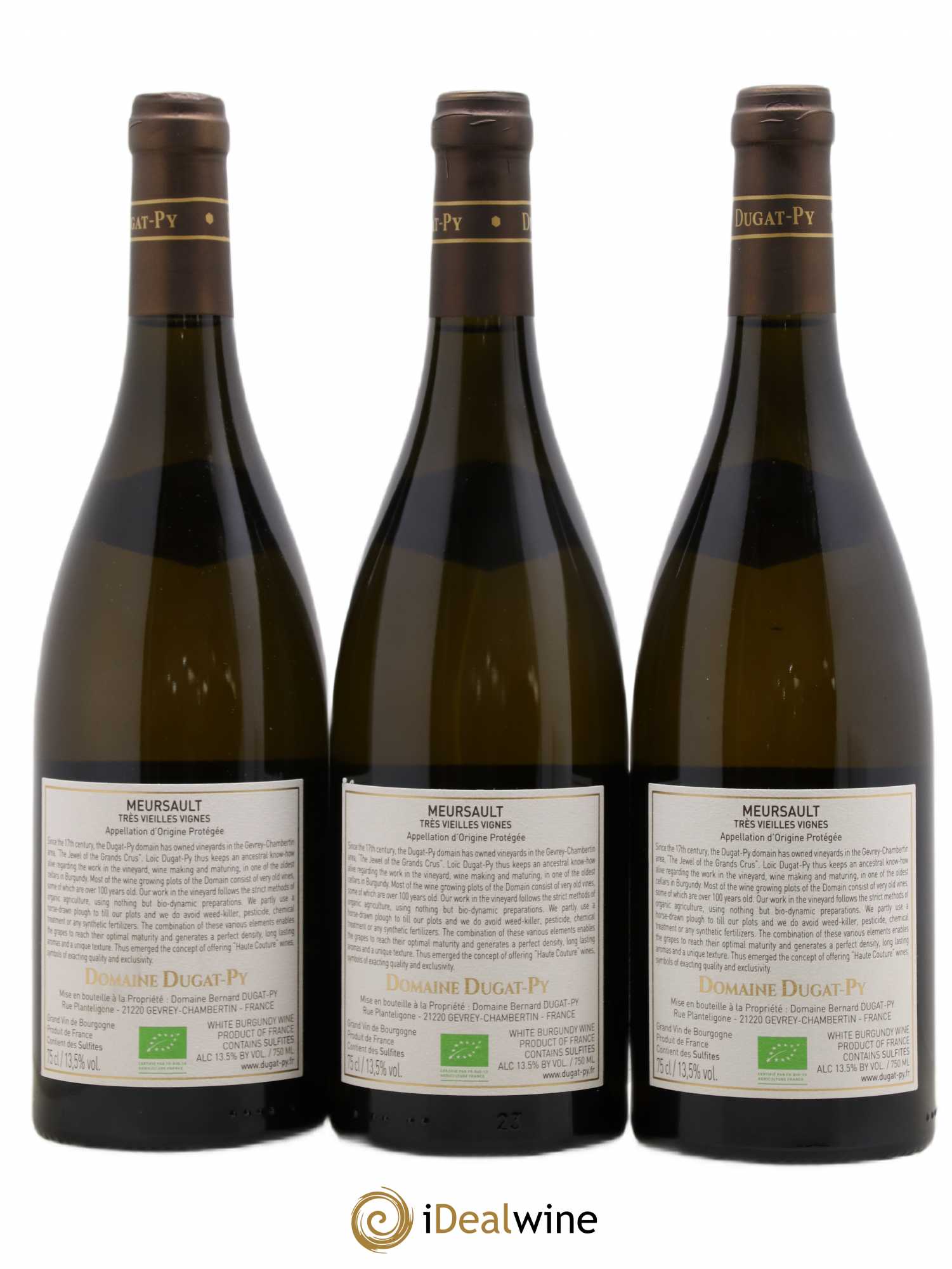 Meursault Très Vieilles Vignes Dugat-Py 2017 - Lot de 3 bouteilles - 1