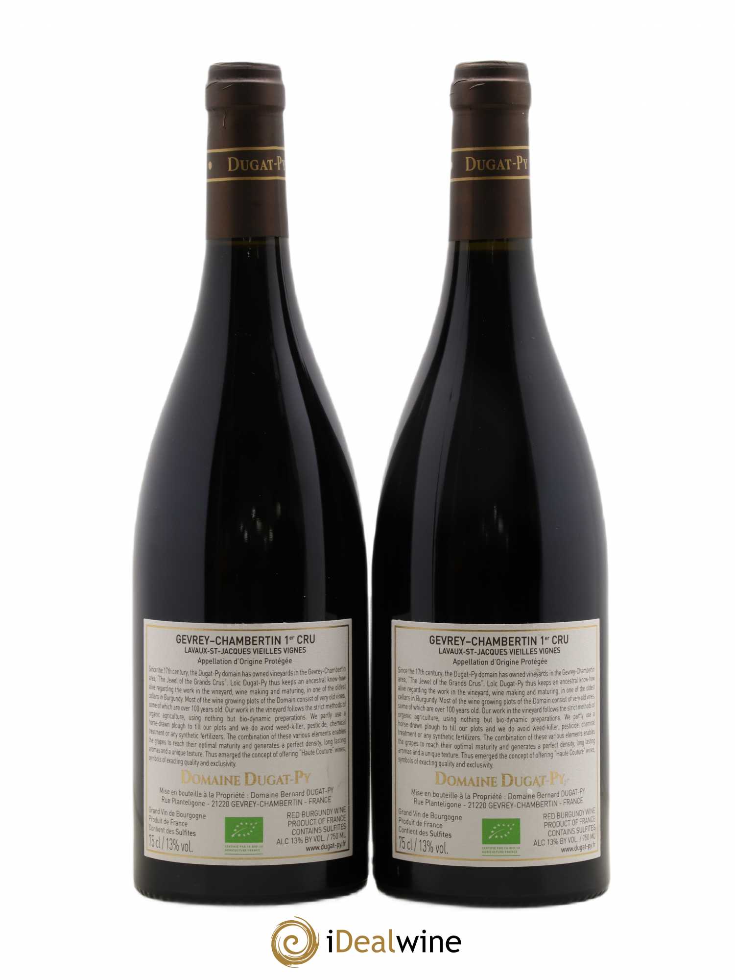 Gevrey-Chambertin 1er Cru Lavaux Saint Jacques Dugat-Py 2017 - Lot de 2 bouteilles - 1