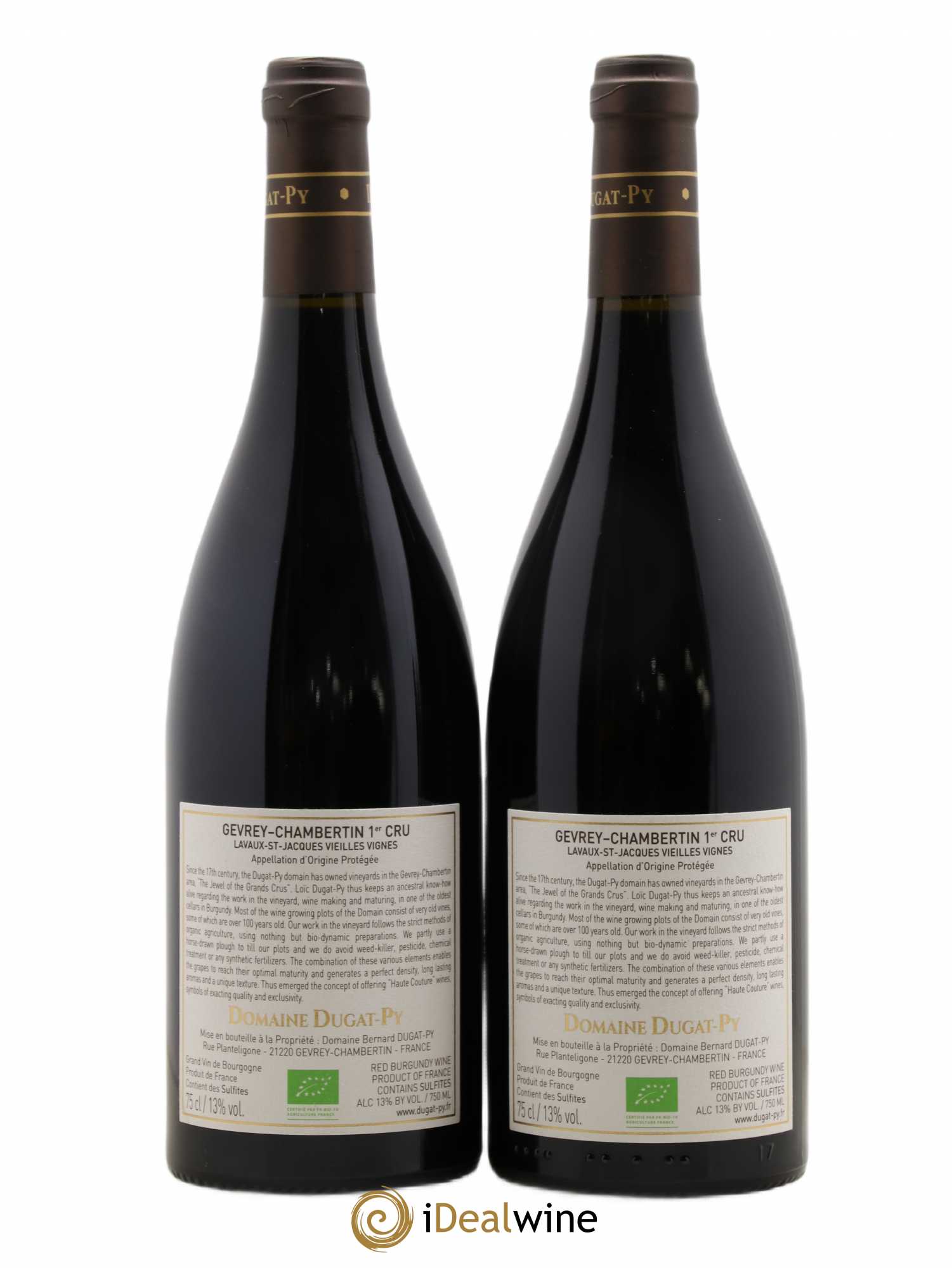 Gevrey-Chambertin 1er Cru Lavaux Saint Jacques Dugat-Py 2017 - Lot de 2 bouteilles - 1