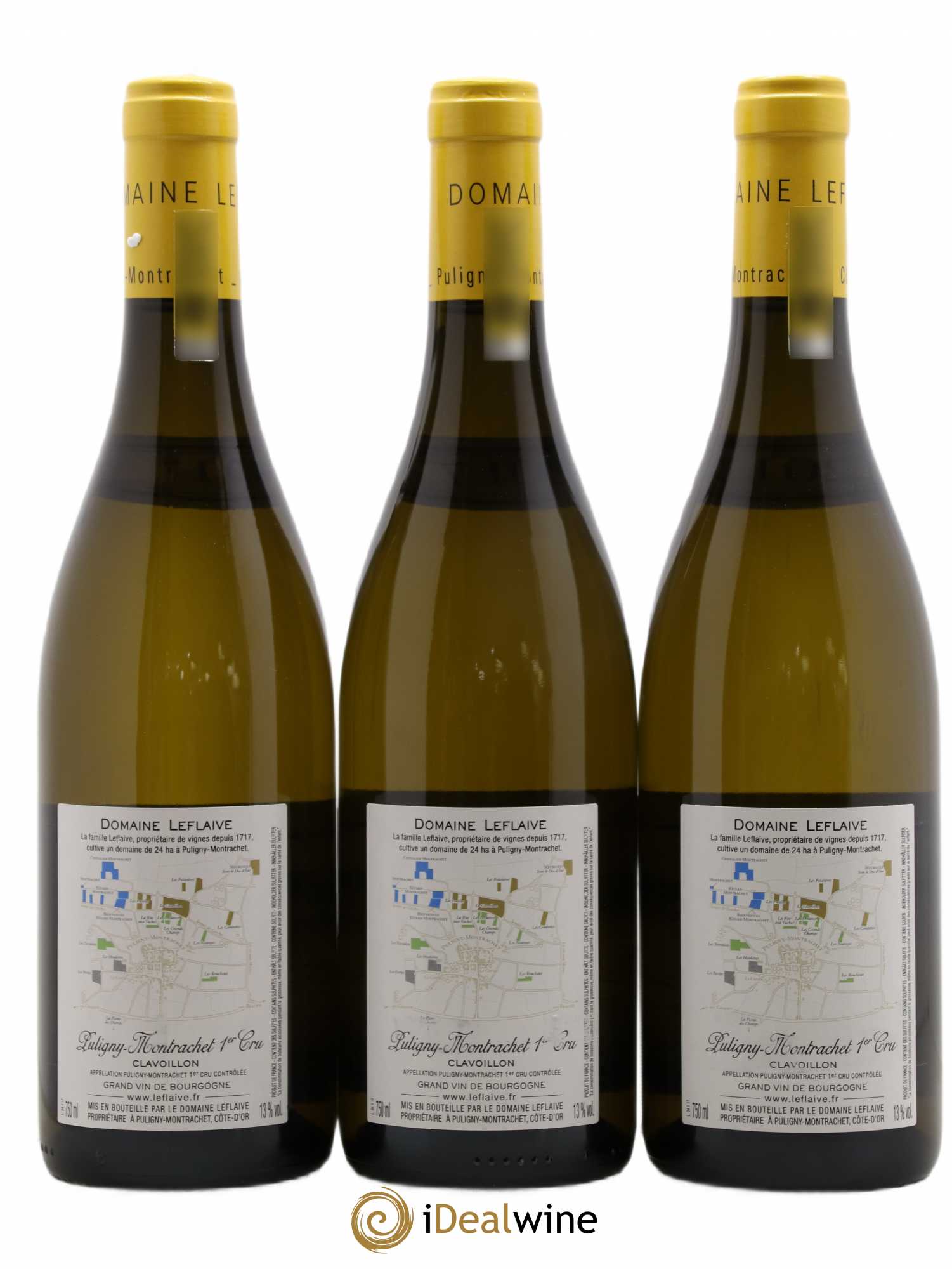 Puligny-Montrachet 1er Cru Clavoillon Leflaive (Domaine) 2017 - Lot de 3 bouteilles - 1
