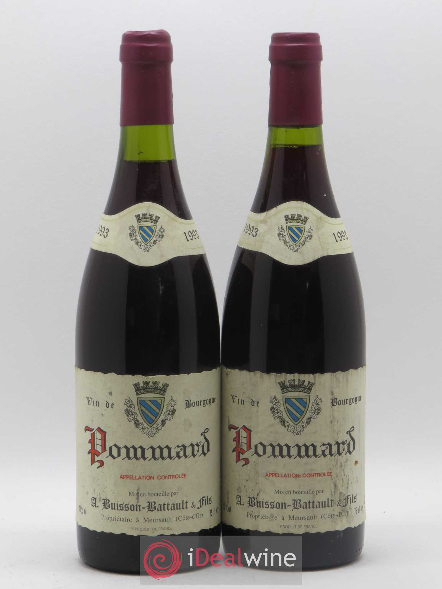 Pommard Buisson Battault 1993 - Posten von 2 Flaschen - 0