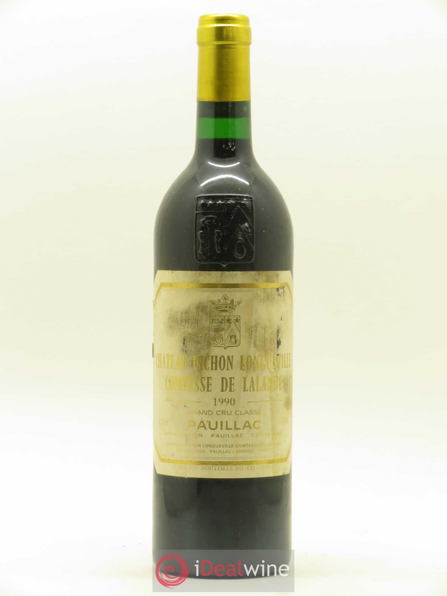 Château Pichon Longueville Comtesse de Lalande 2ème Grand Cru Classé 1990 - Lot de 1 bouteille - 0