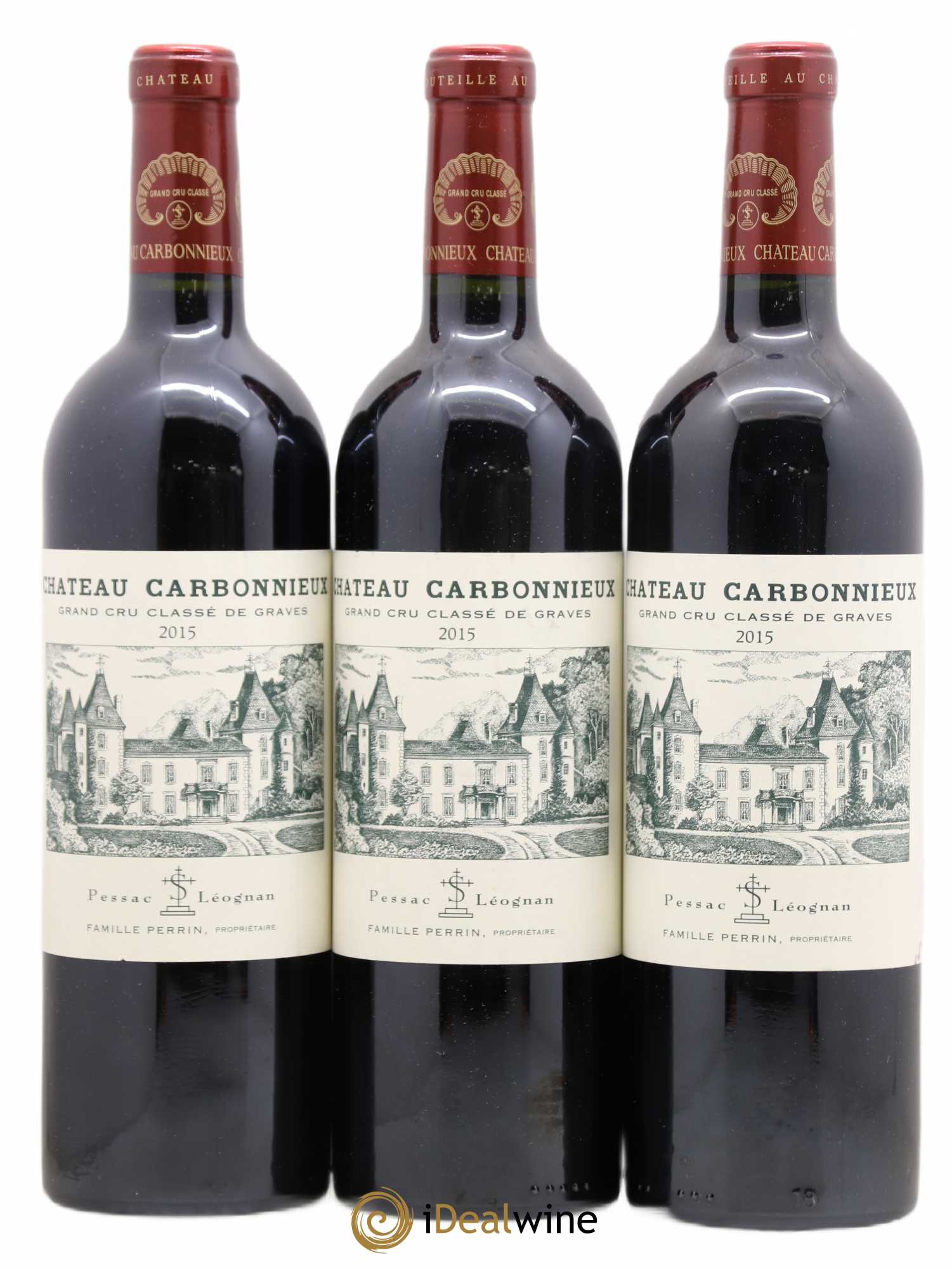 Château Carbonnieux Cru Classé de Graves 2015 - Lot de 3 bouteilles - 0