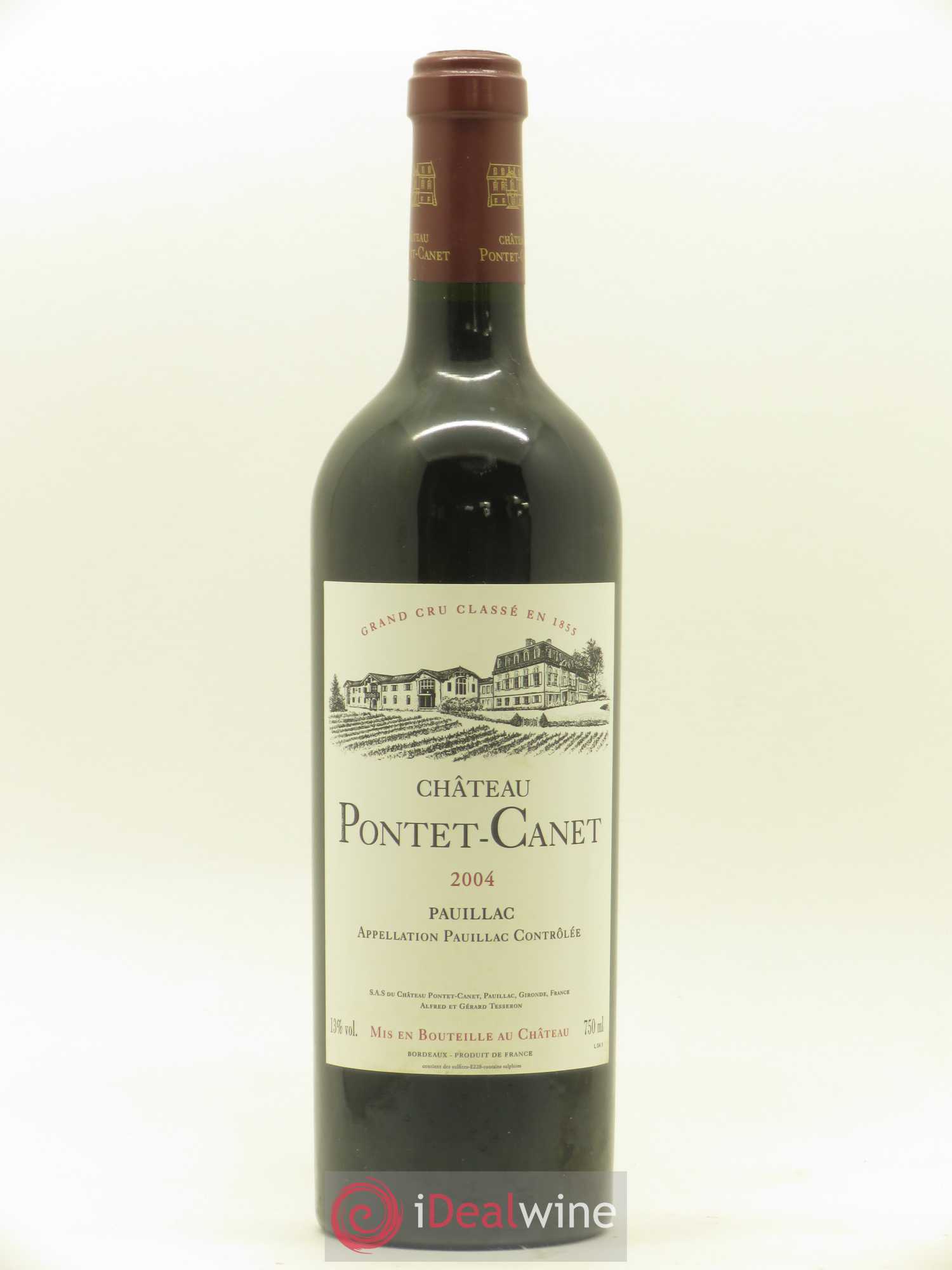 Château Pontet Canet 5ème Grand Cru Classé 2004 - Lot de 1 bouteille - 0