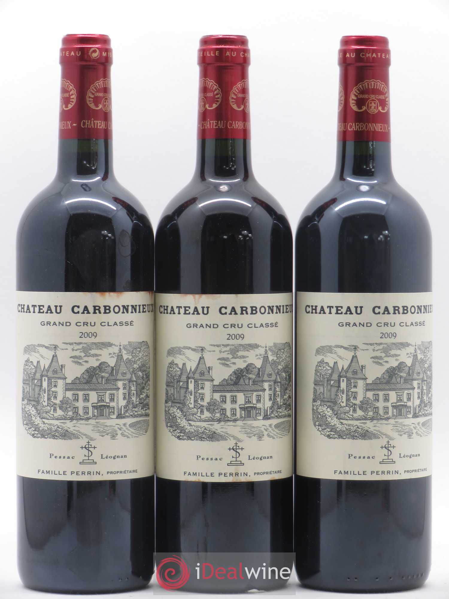 Château Carbonnieux Cru Classé de Graves 2009 - Lot de 3 bouteilles - 0