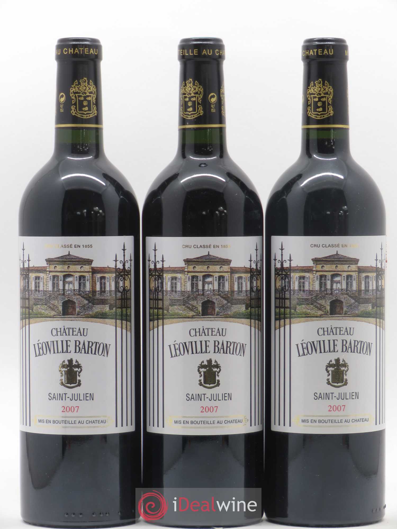 Château Léoville Barton 2ème Grand Cru Classé 2007 - Lot de 3 bouteilles - 0