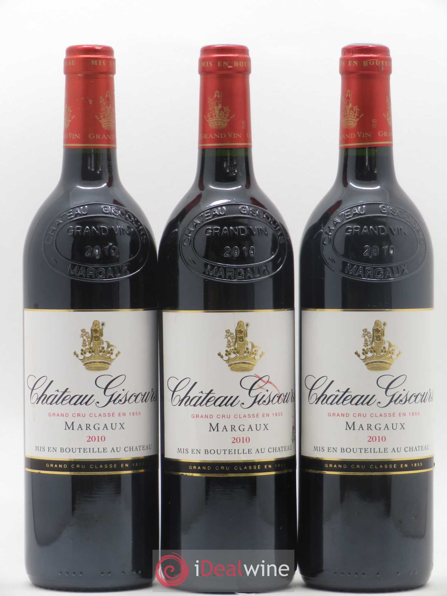 Château Giscours 3ème Grand Cru Classé 2010 - Lot de 3 bouteilles - 0