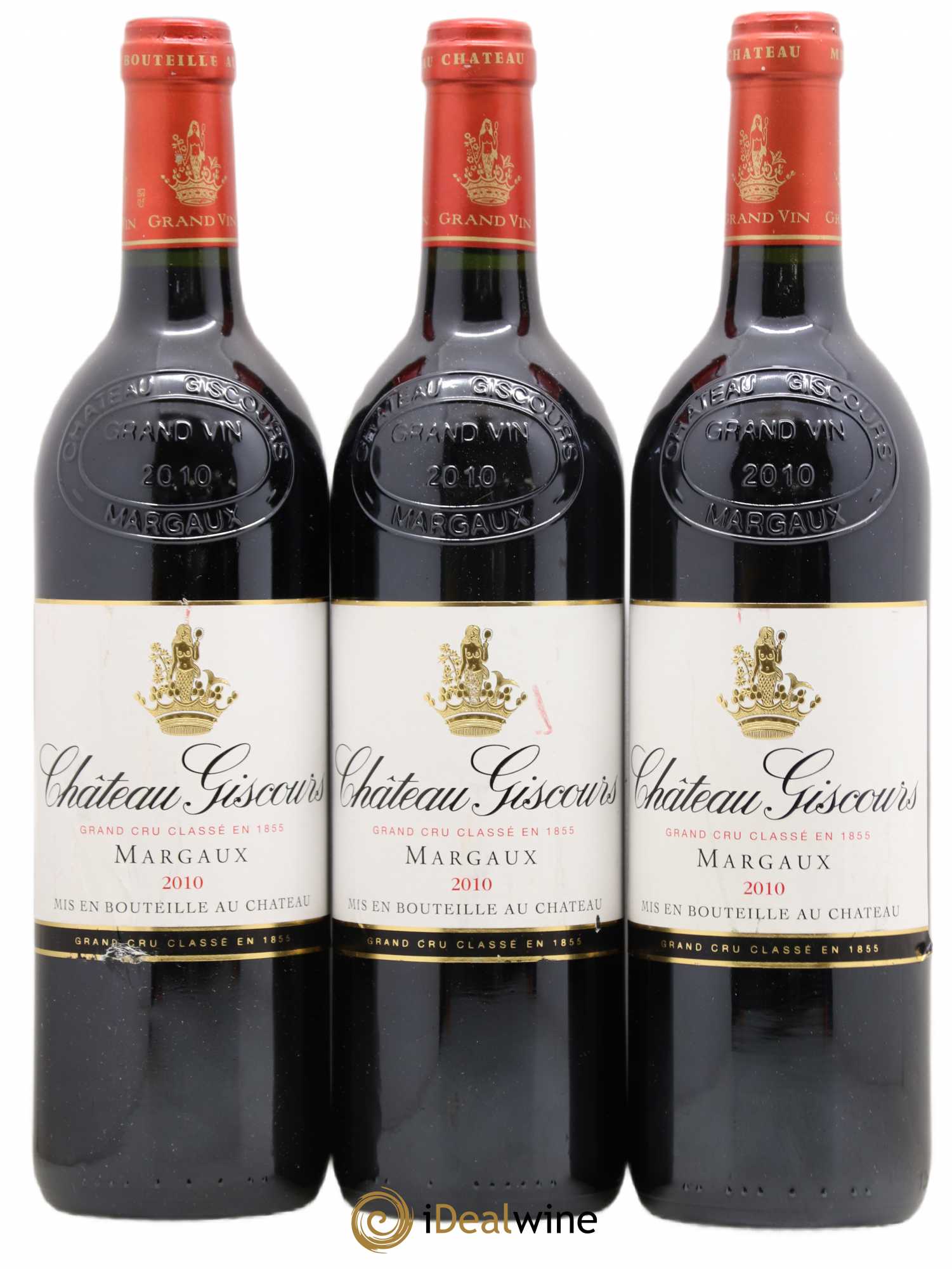 Château Giscours 3ème Grand Cru Classé 2010 - Lot de 3 bouteilles - 0