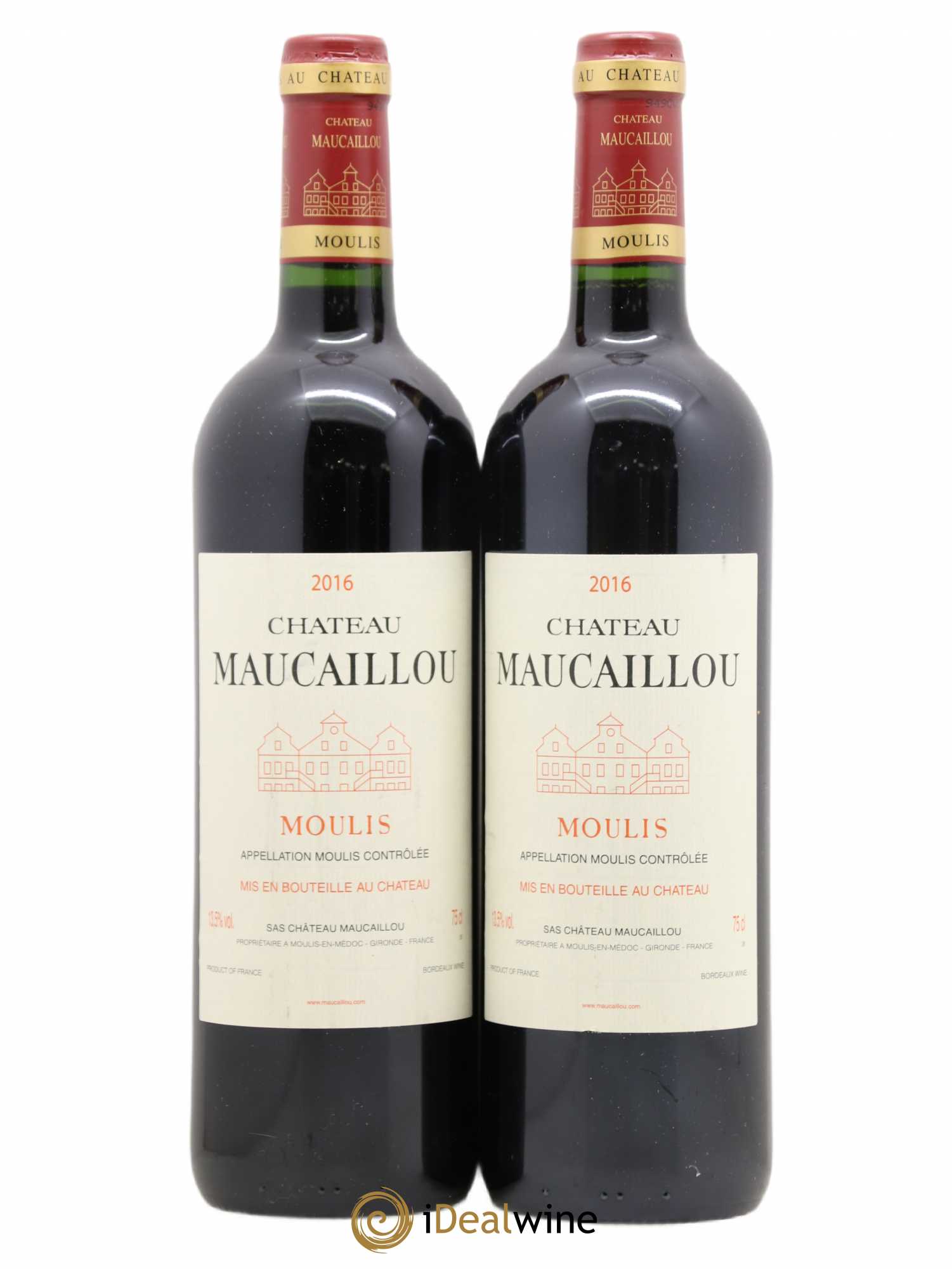 Château Maucaillou 2016 - Lot de 2 bouteilles - 0