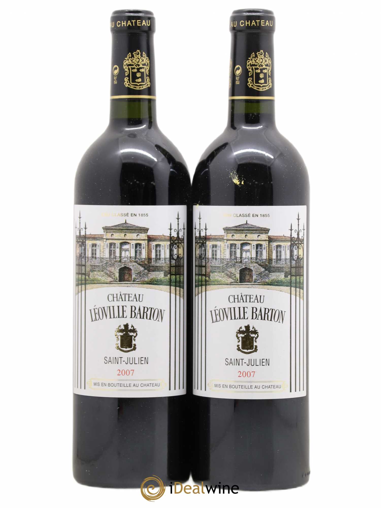 Château Léoville Barton 2ème Grand Cru Classé 2007 - Lot de 2 bouteilles - 0