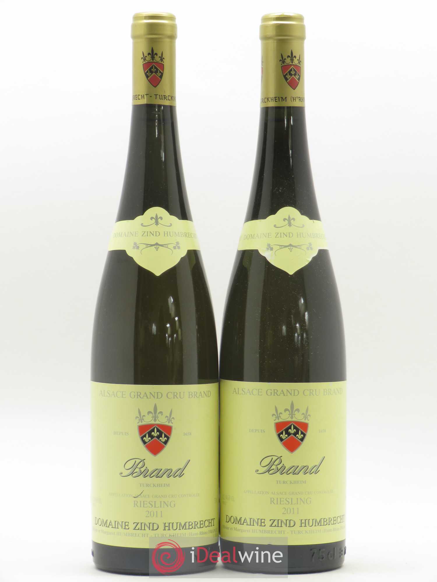 Alsace Riesling Grand Cru Brand Zind-Humbrecht (Domaine) 2011 - Lot de 2 bouteilles - 0