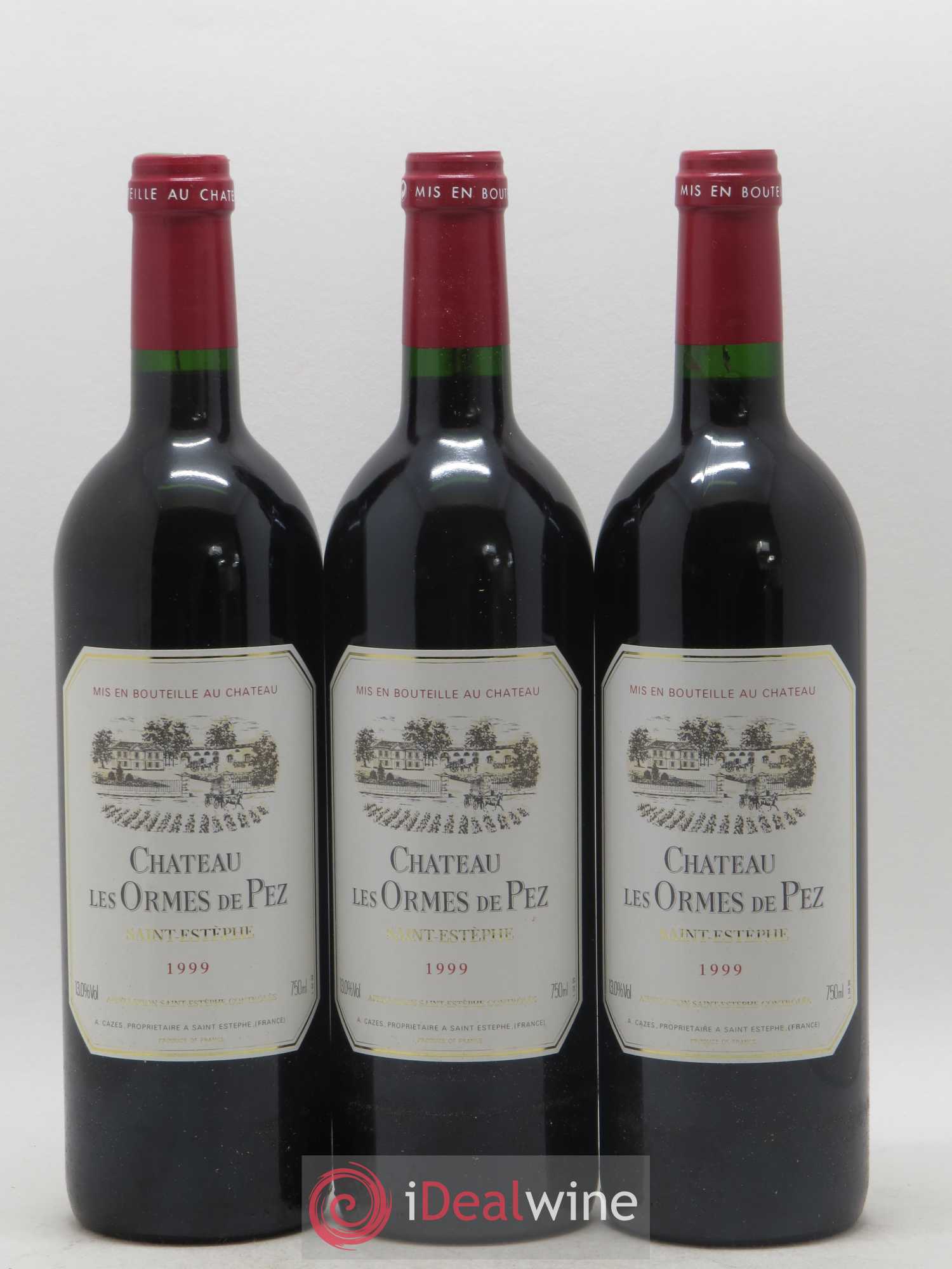 Château les Ormes de Pez 1999 - Lot de 3 bouteilles - 0