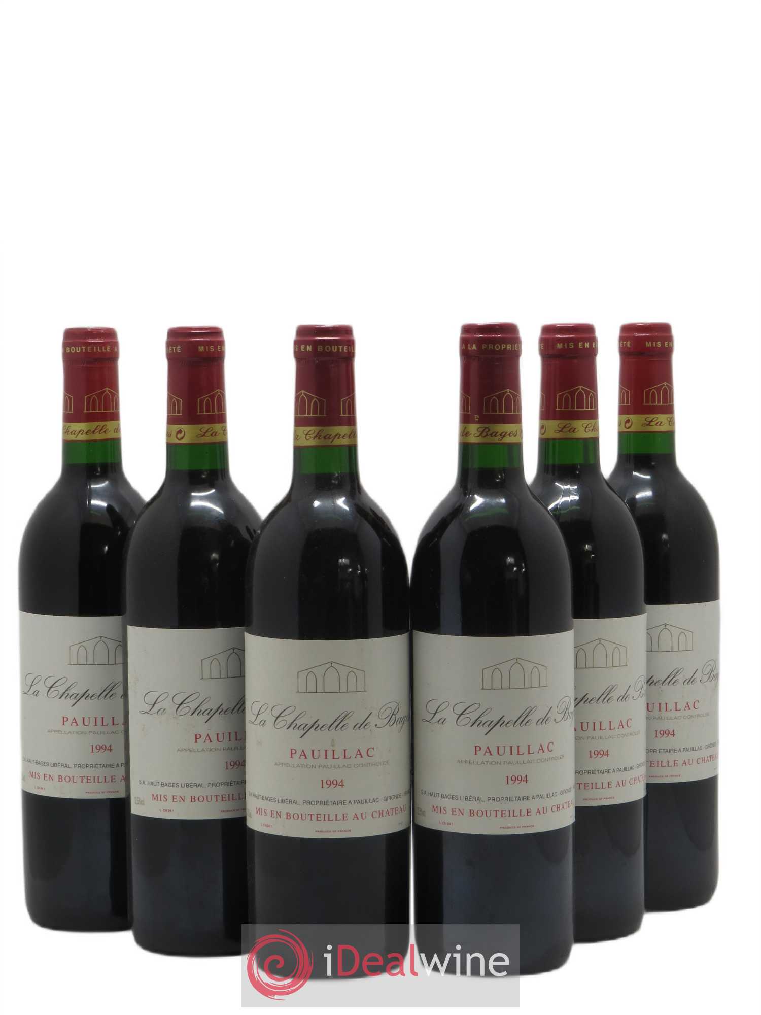 La Chapelle de Haut Bages 1994 - Lot de 6 bouteilles - 0