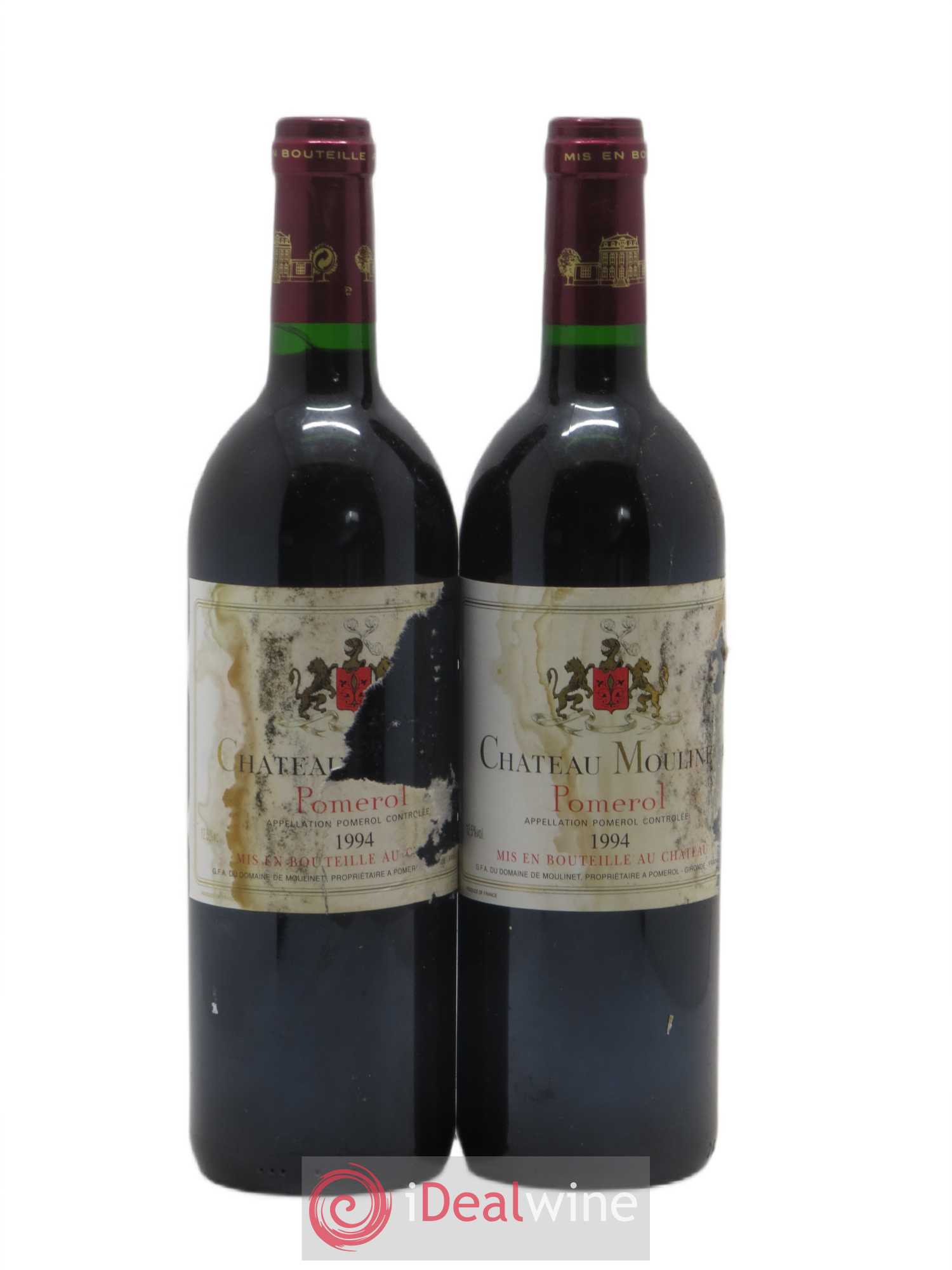 Château Moulinet 1994 - Lot de 2 bouteilles - 0