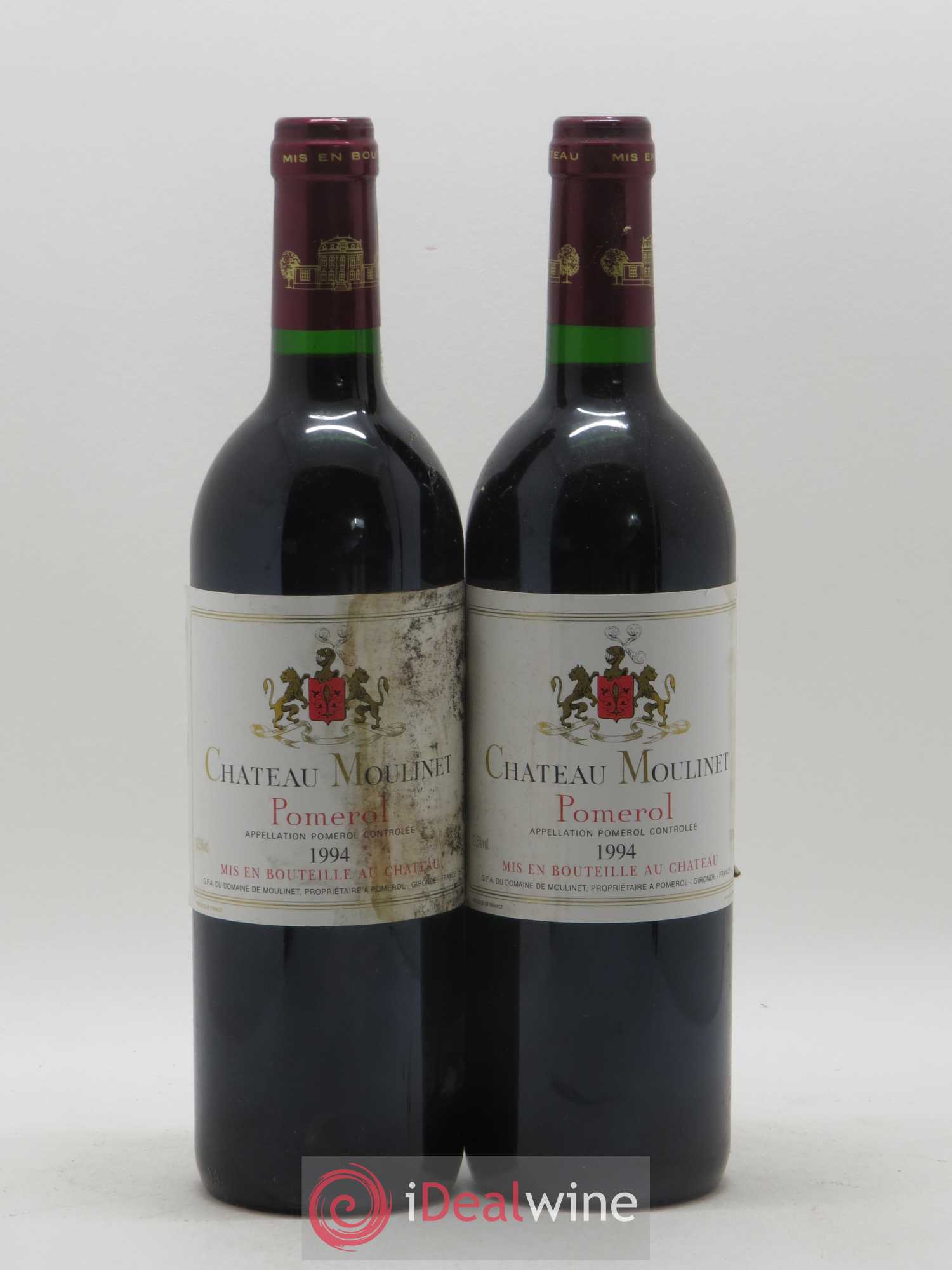 Château Moulinet 1994 - Lot de 2 bouteilles - 0