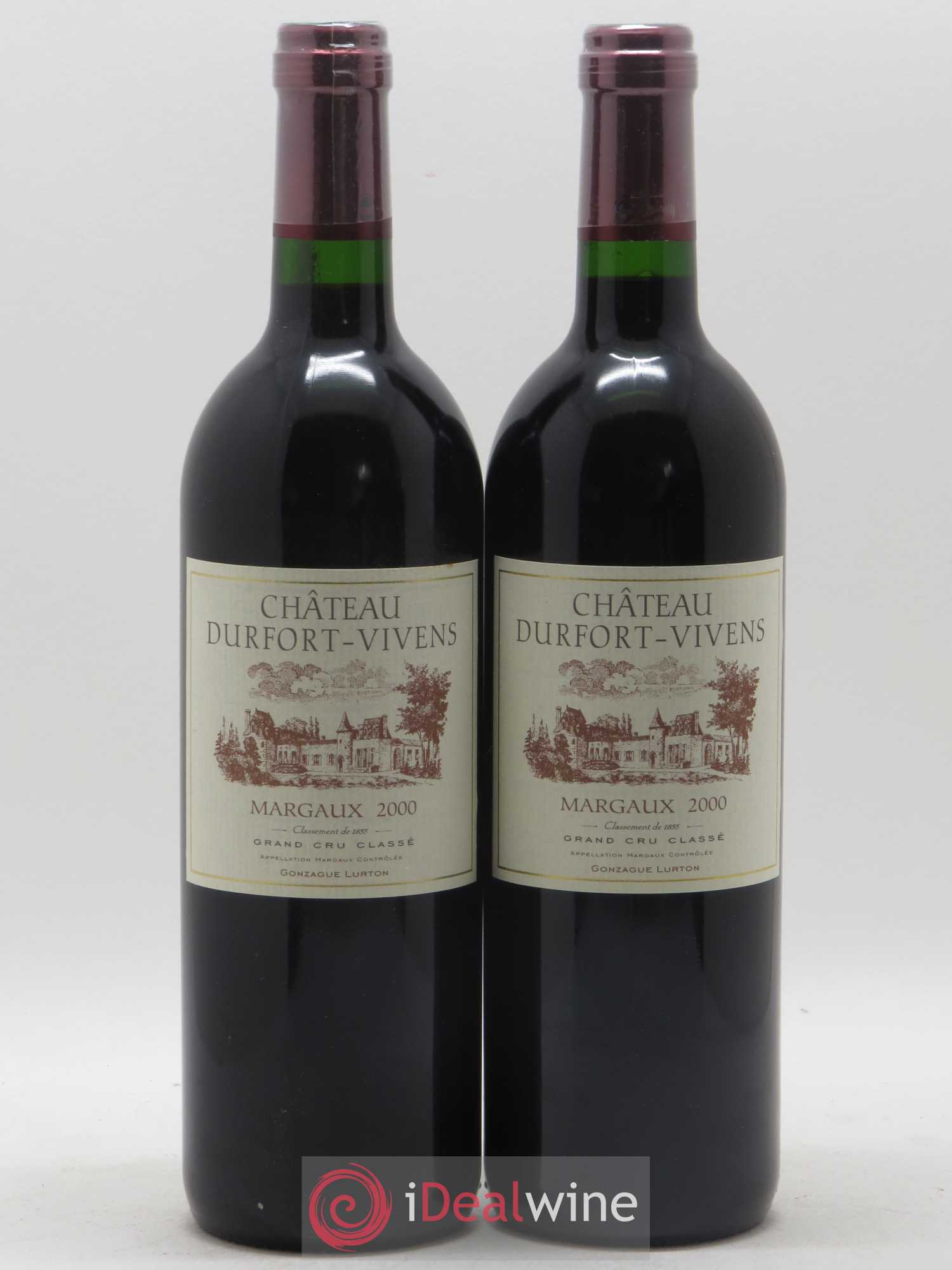 Château Durfort Vivens 2ème Grand Cru Classé 2000 - Lot de 2 bouteilles - 0