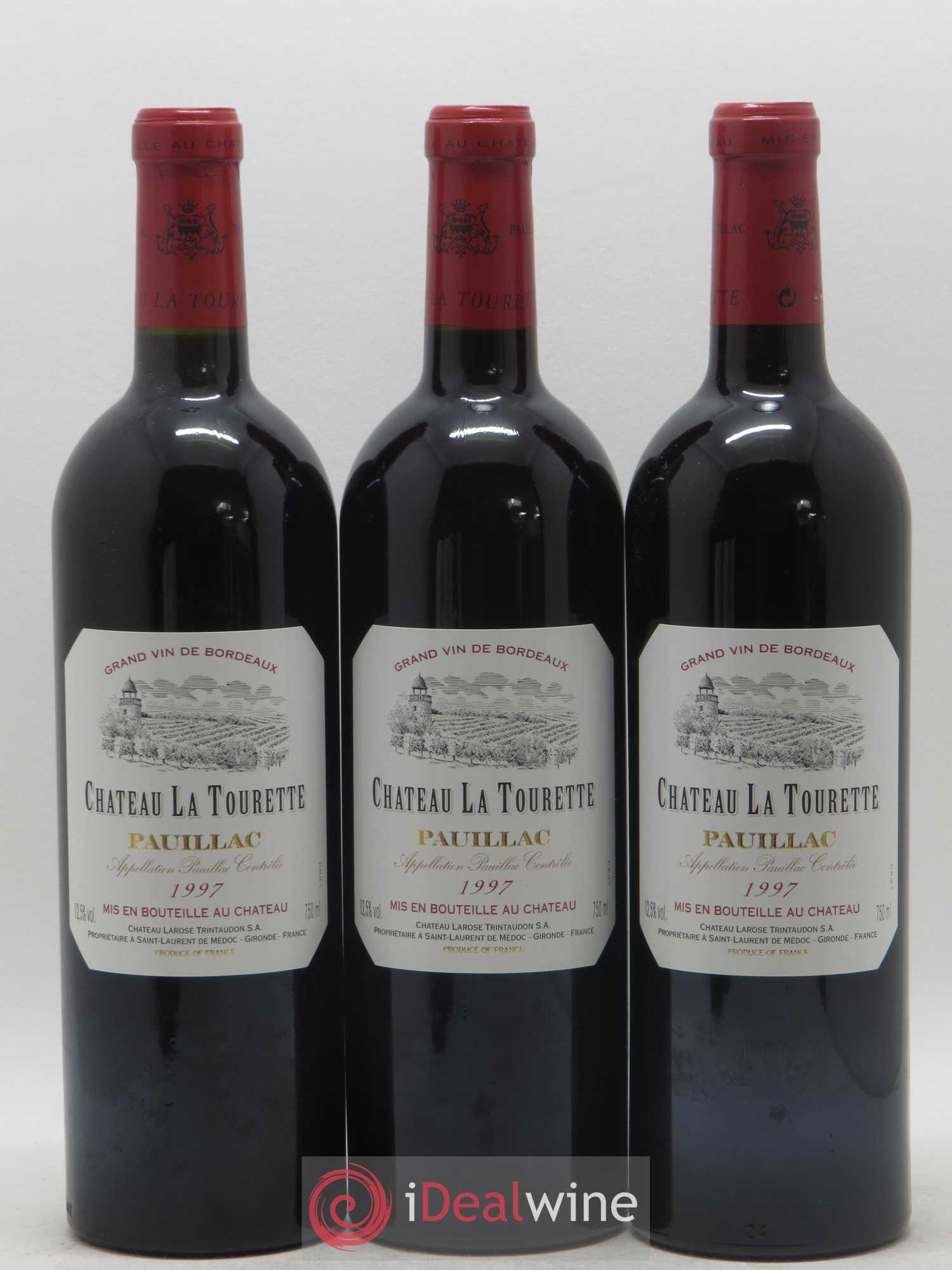 Pauillac Château La Tourette 1997 - Lot de 6 bouteilles - 1