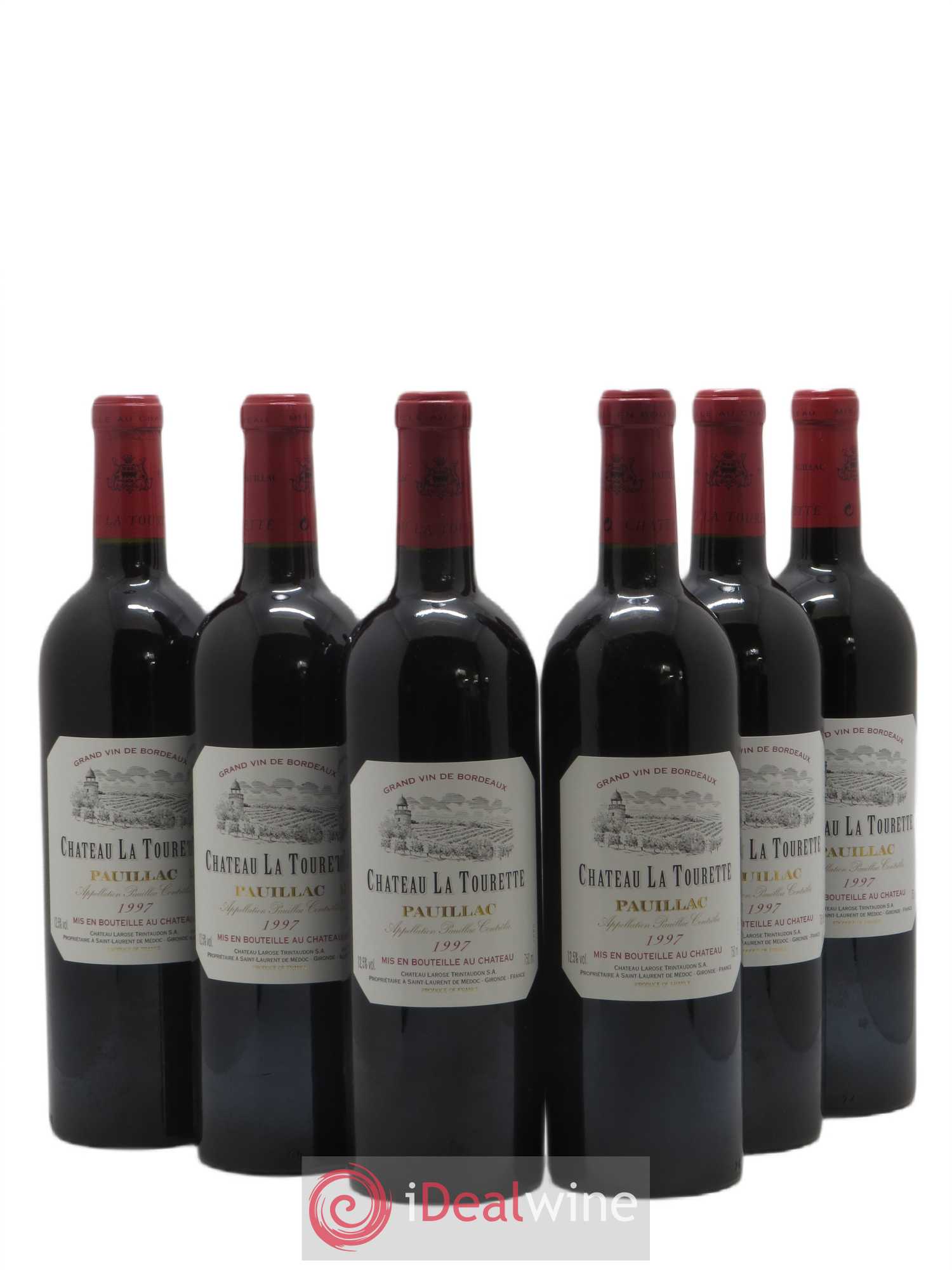 Pauillac Château La Tourette 1997 - Lot de 6 bouteilles - 0