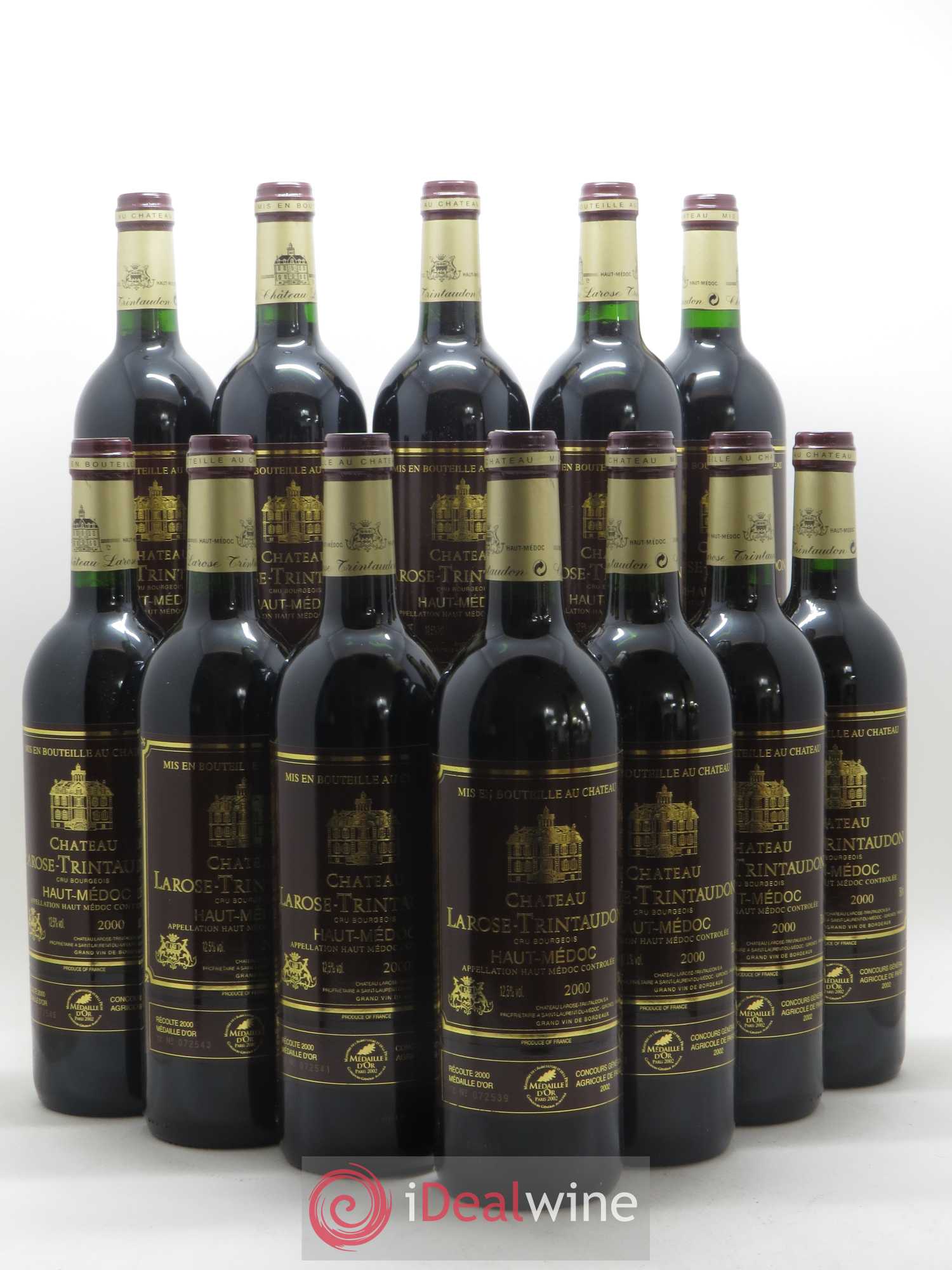 Château Larose Trintaudon Cru Bourgeois 2000 - Lot de 12 bouteilles - 0