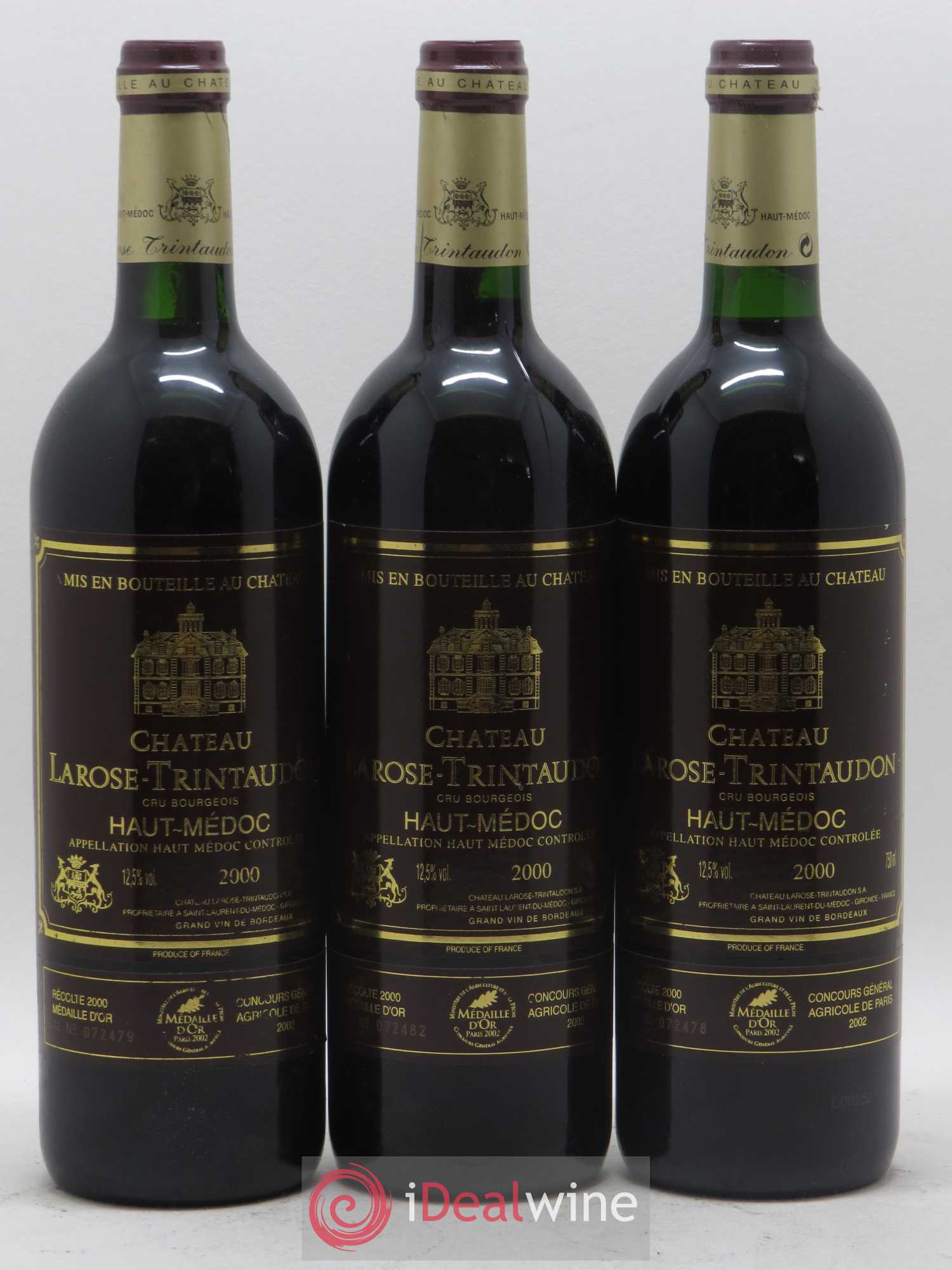 Château Larose Trintaudon Cru Bourgeois 2000 - Lot de 6 bouteilles - 1