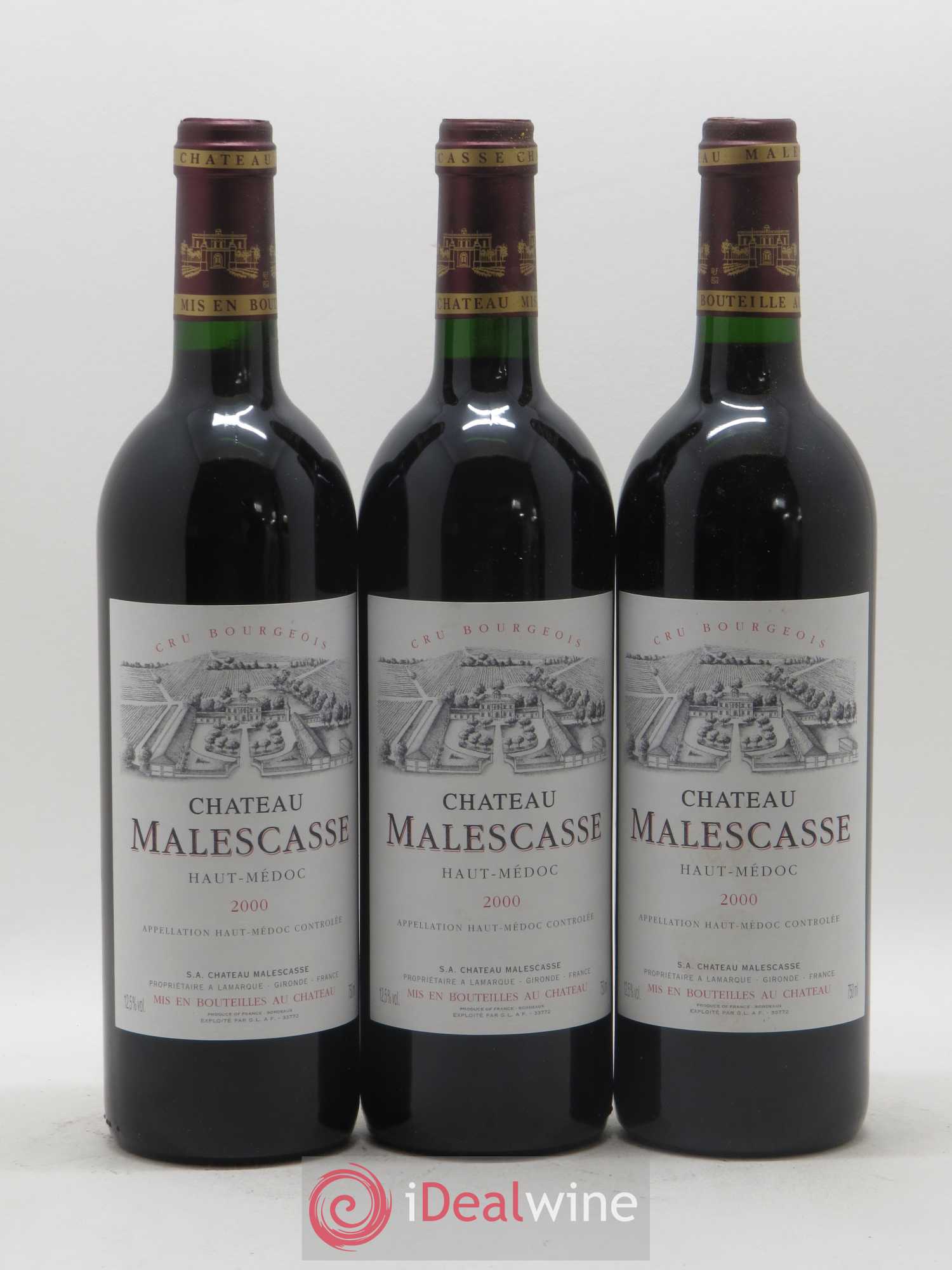 Château Malescasse Cru Bourgeois Exceptionnel 2000 - Lot de 6 bouteilles - 2