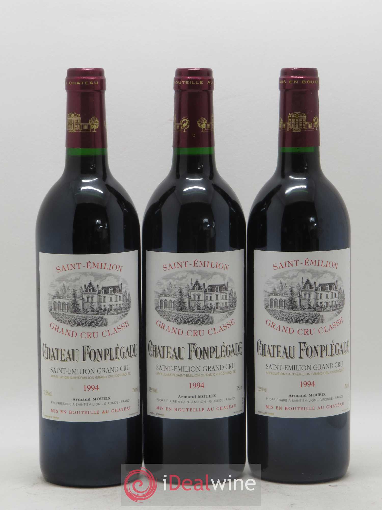 Château Fonplegade Grand Cru Classé 1994 - Lot de 6 bouteilles - 2