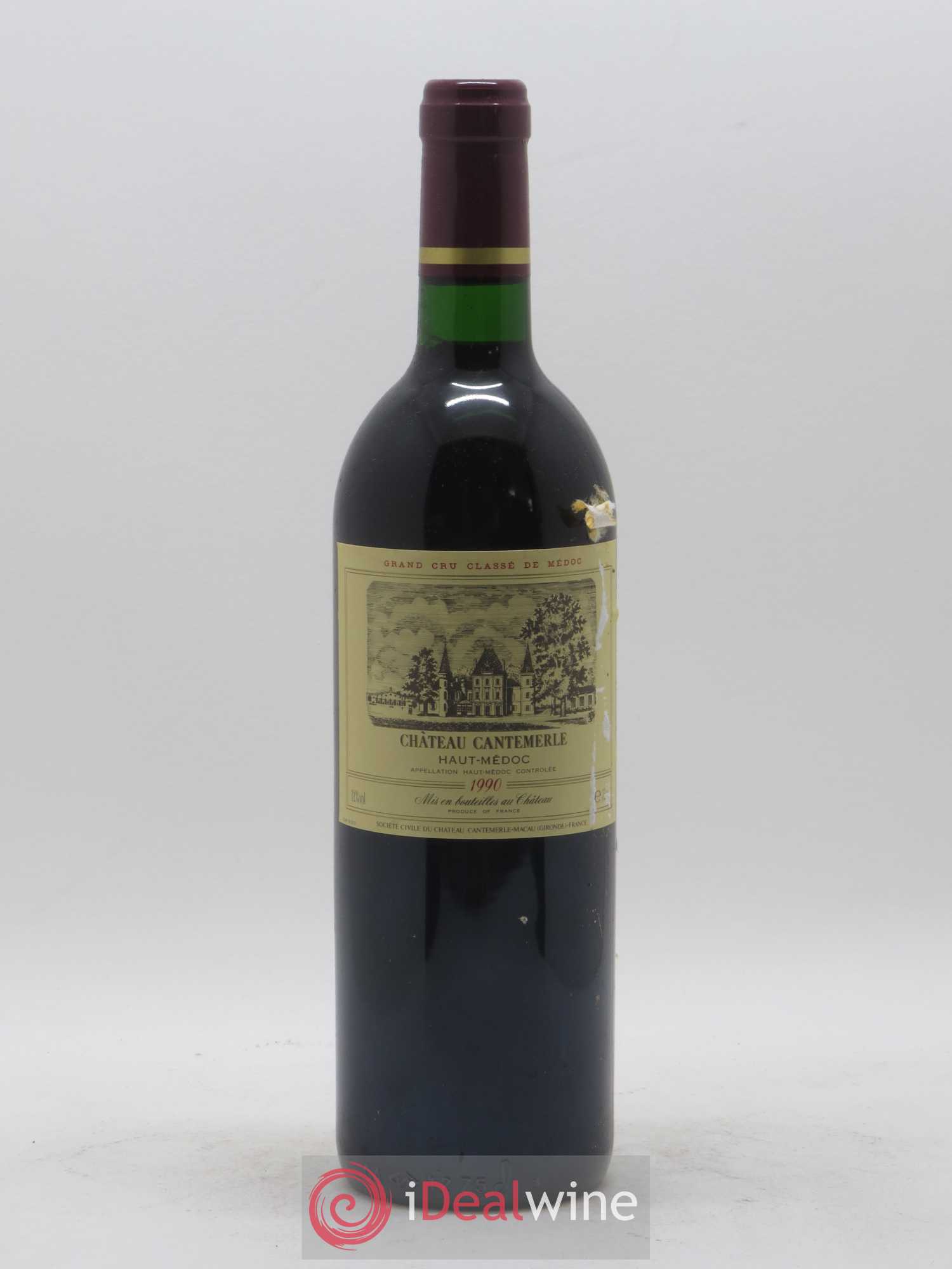 Château Cantemerle 5ème Grand Cru Classé 1990 - Lot de 1 bouteille - 0