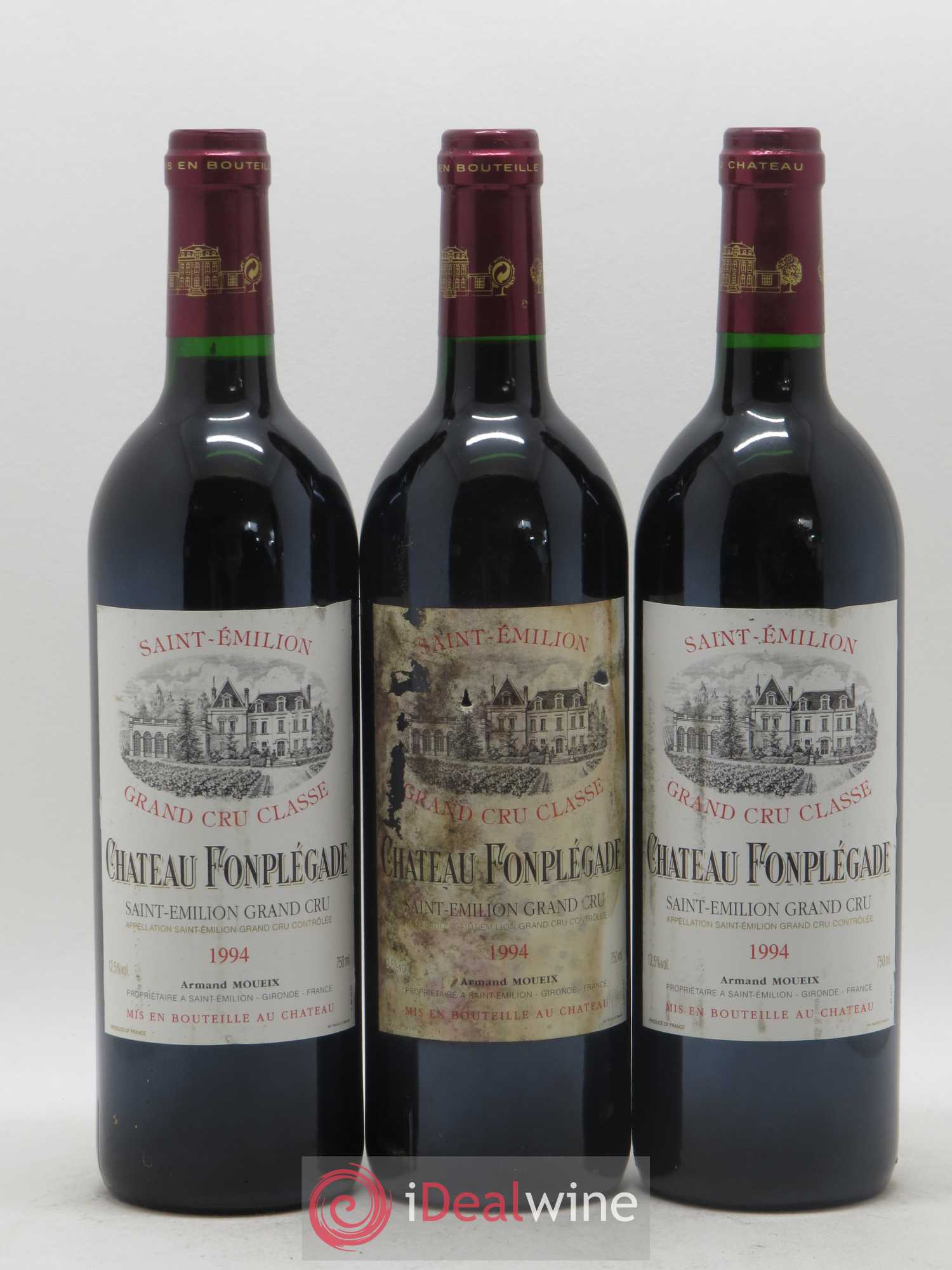Château Fonplegade Grand Cru Classé 1994 - Lot de 12 bouteilles - 4