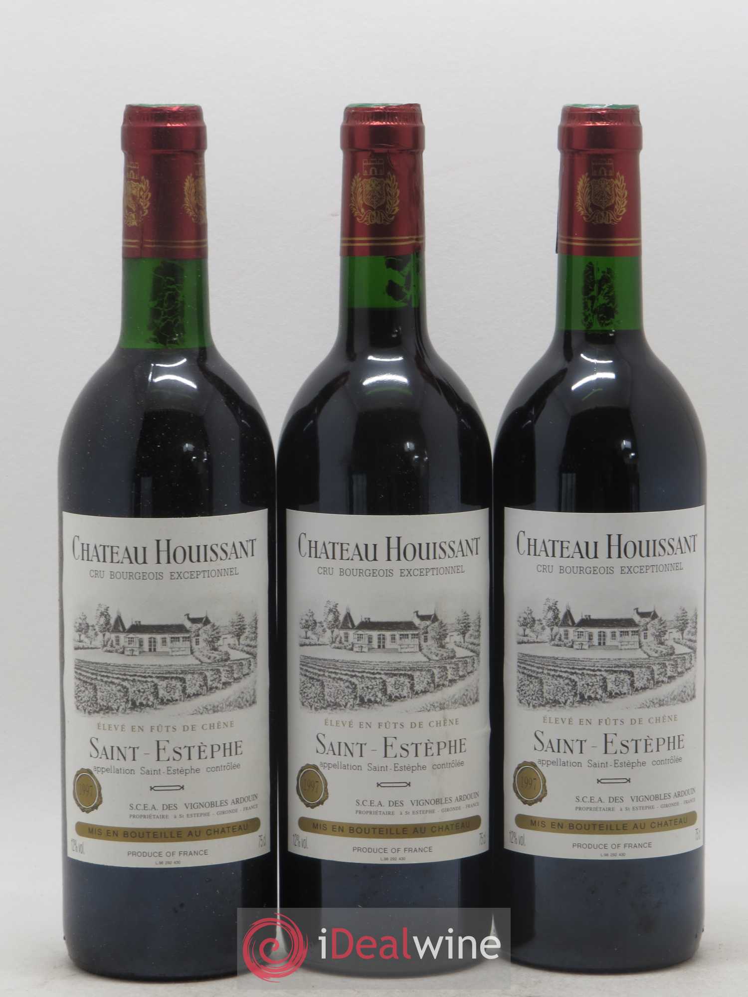 Saint-Estèphe Château Houissant 1997 - Lot de 6 bouteilles - 1