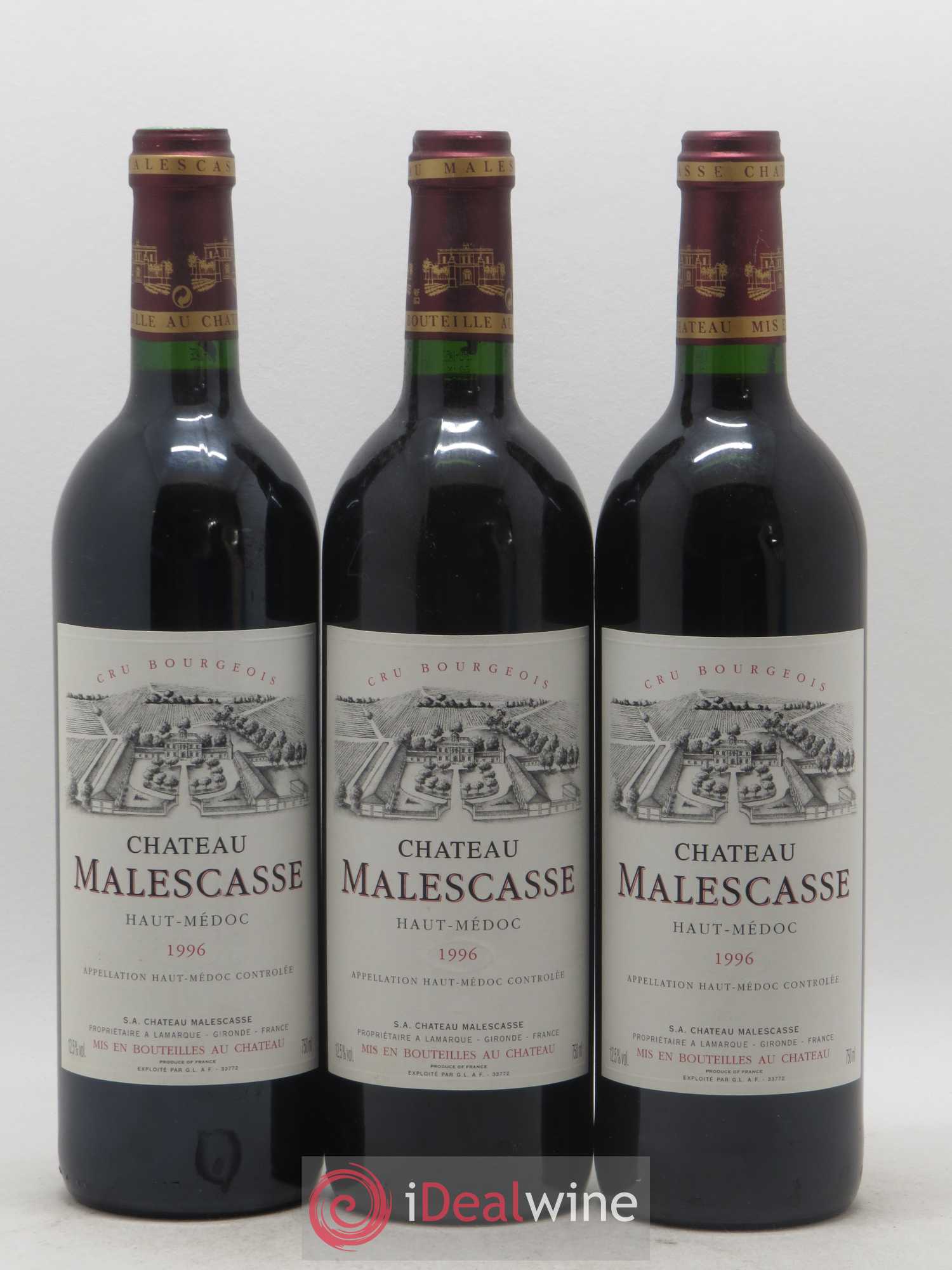 Château Malescasse Cru Bourgeois Exceptionnel 1996 - Lot de 6 bouteilles - 2