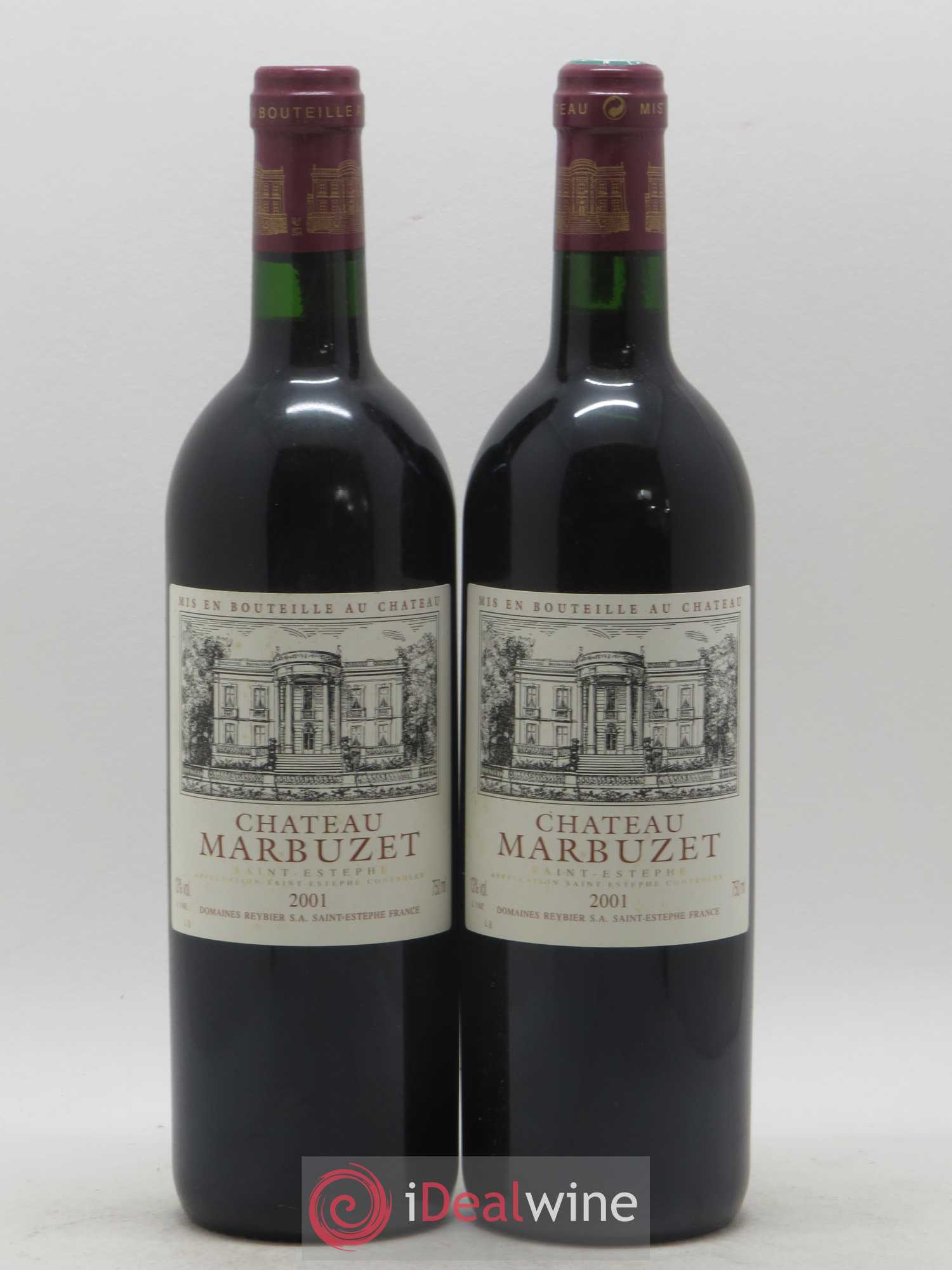 Château Saint-Estèphe Château Marbuzet 2001 - Lot de 2 bouteilles - 0