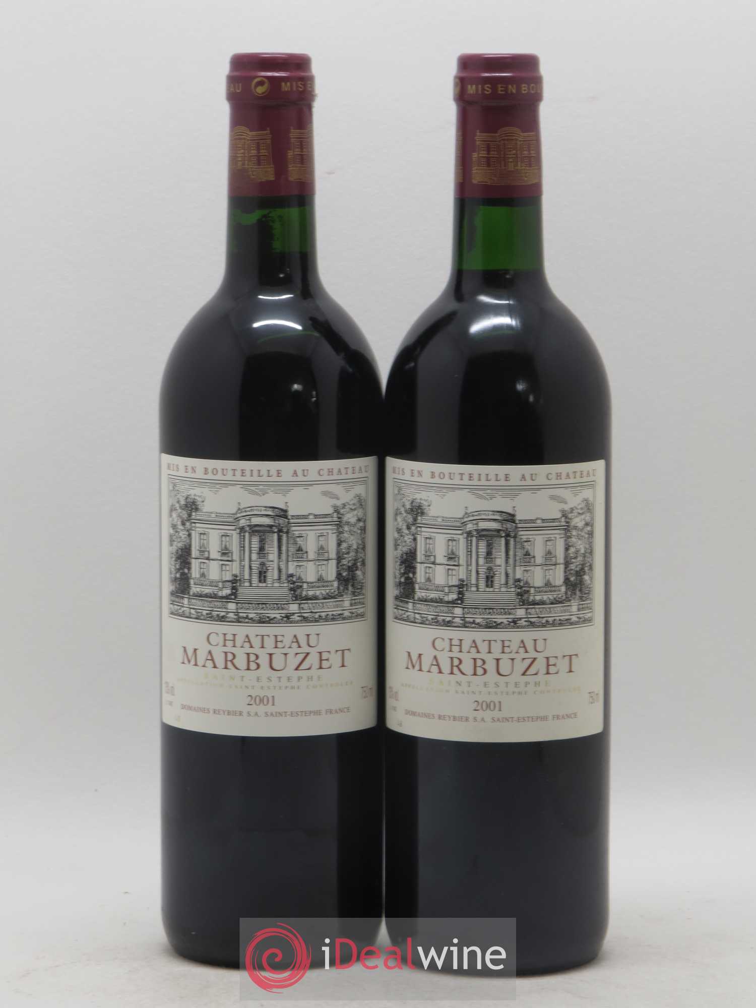 Château Saint-Estèphe Château Marbuzet 2001 - Lot de 2 bouteilles - 0