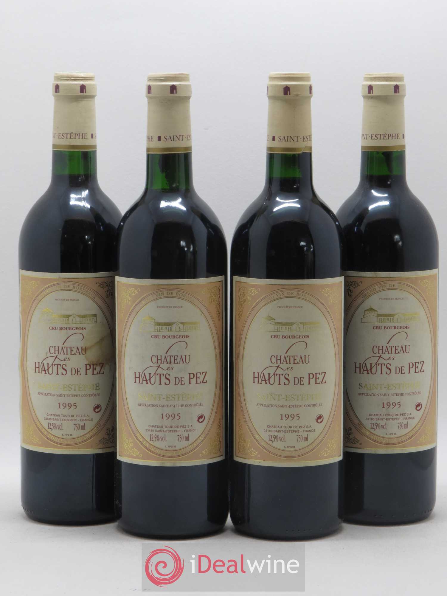 Saint-Estèphe Hauts de Pez (sans prix de réserve) 1995 - Posten von 4 Flaschen - 0