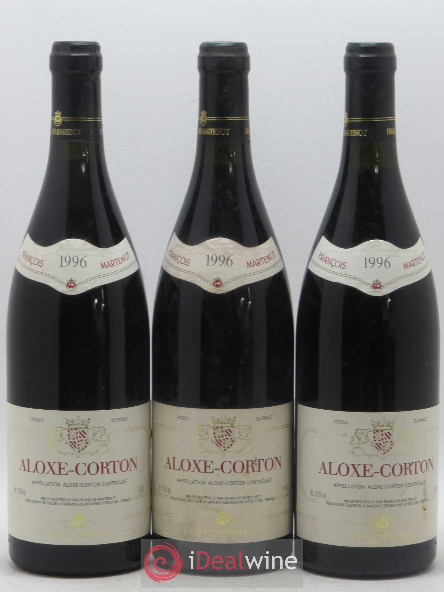 Aloxe-Corton François Martenot 1996 - Lot de 3 bouteilles - 0