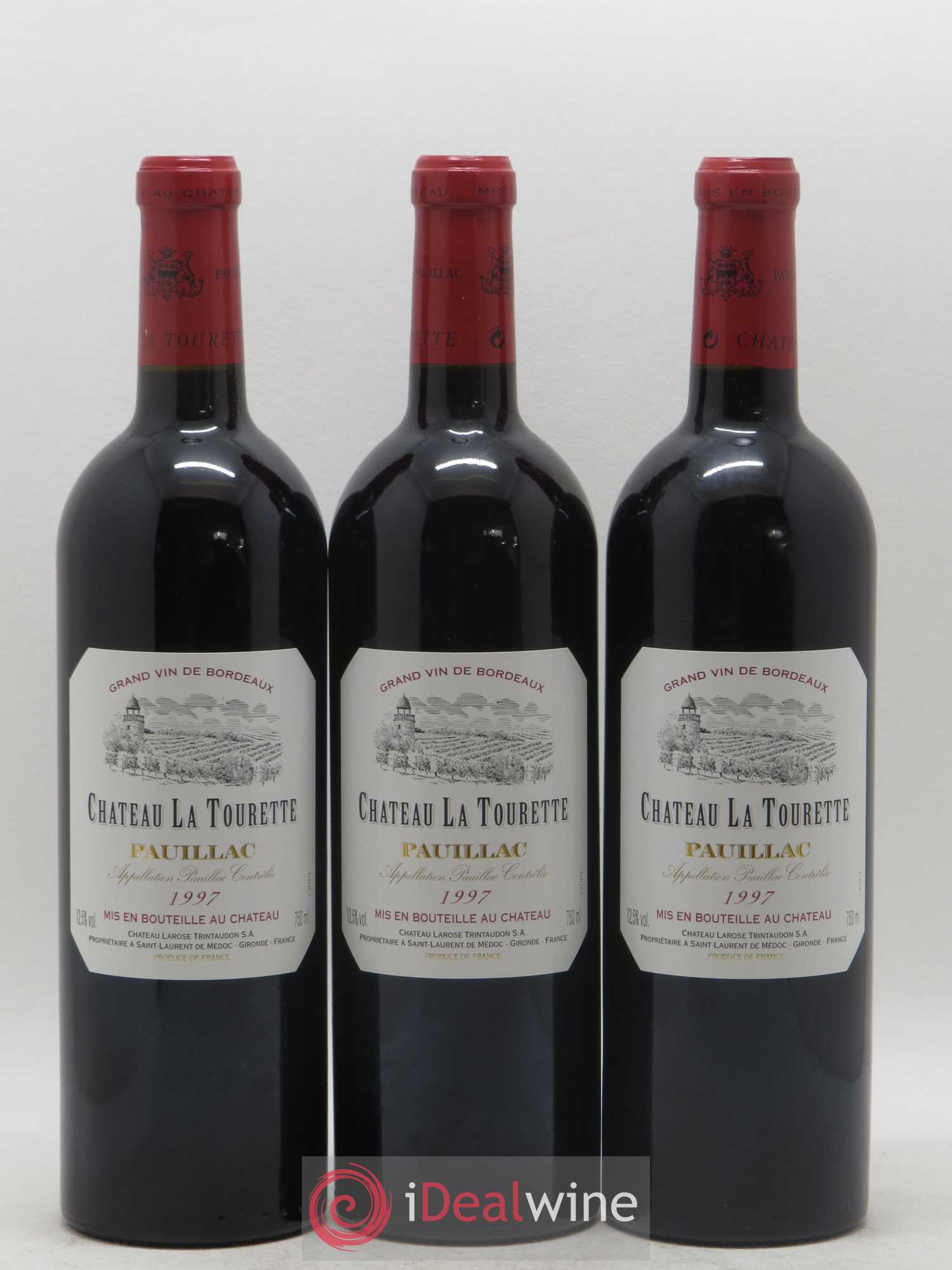 Pauillac Château La Tourette 1997 - Lot of 12 bottles - 1