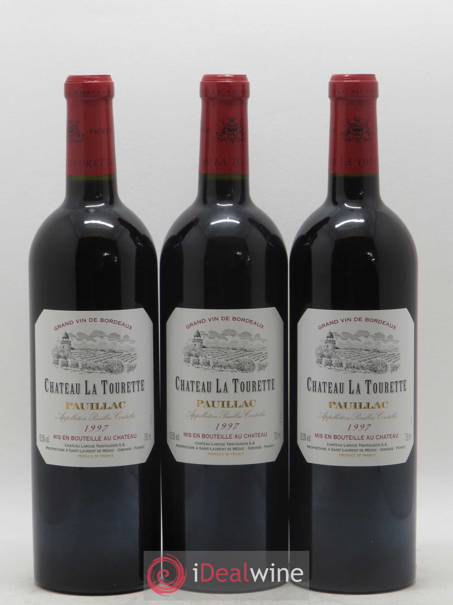 Pauillac Château La Tourette 1997 - Lot of 12 bottles - 3