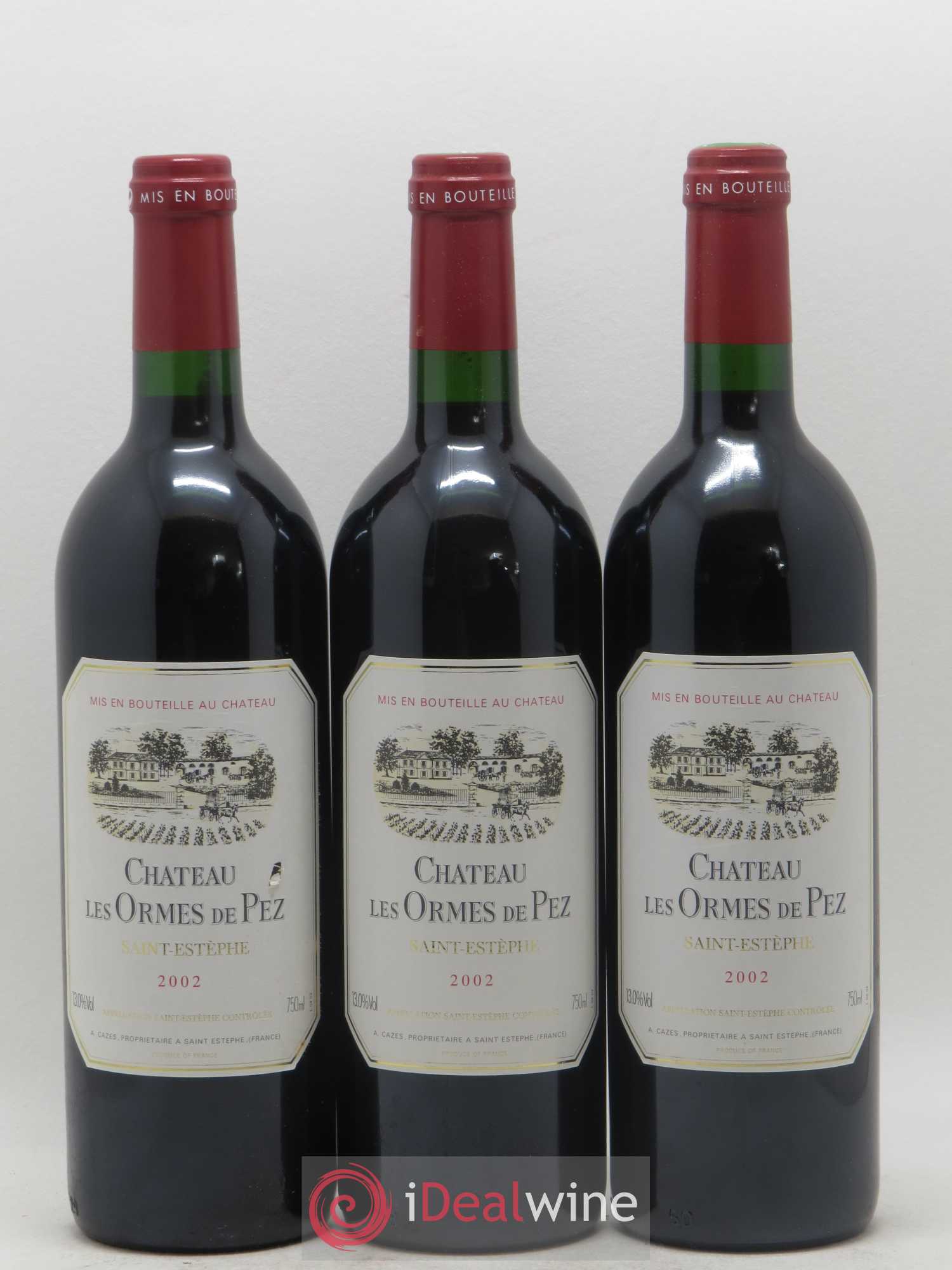 Château les Ormes de Pez 2002 - Lot de 3 bouteilles - 0