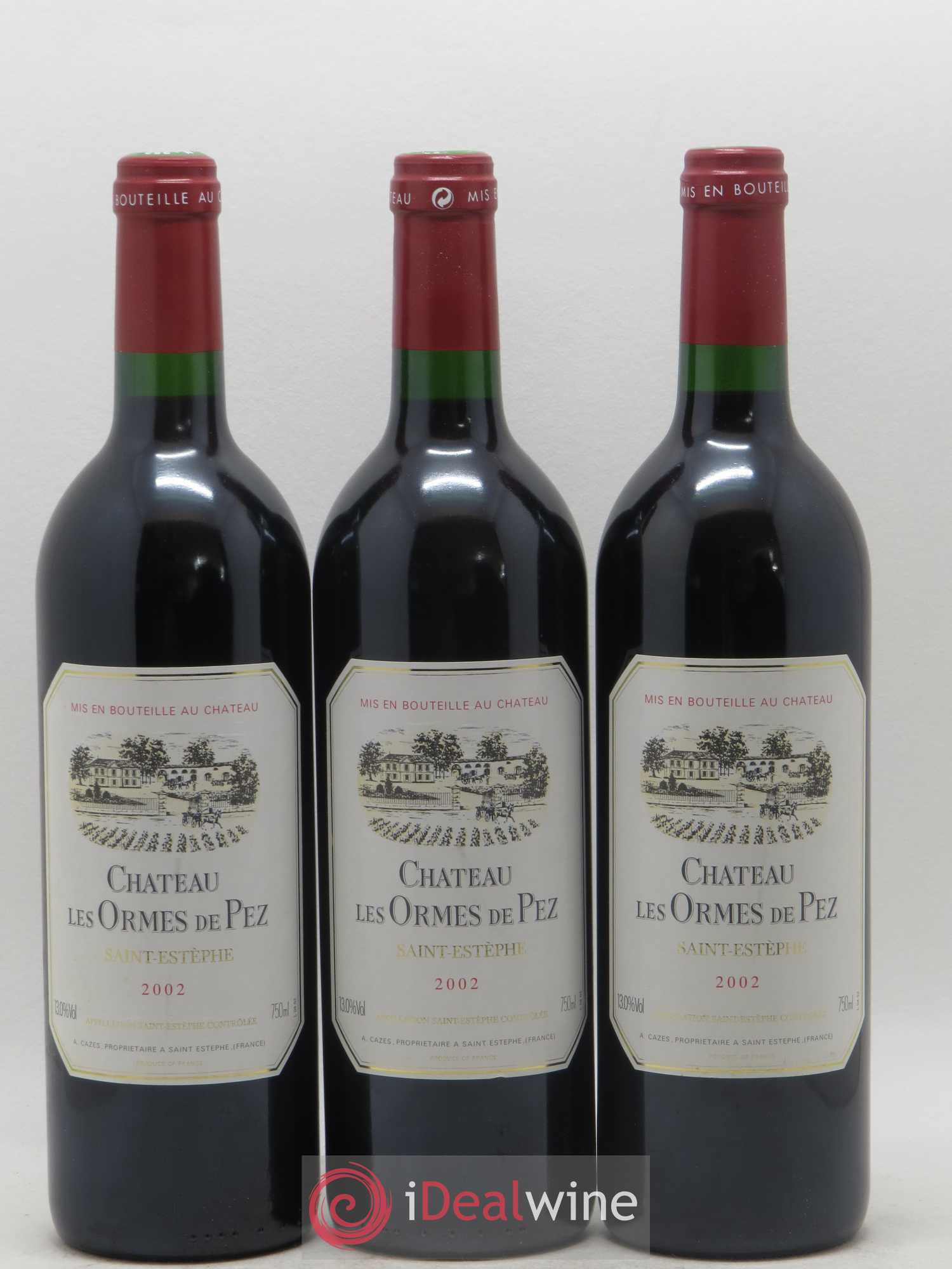 Château les Ormes de Pez 2002 - Lot de 3 bouteilles - 0
