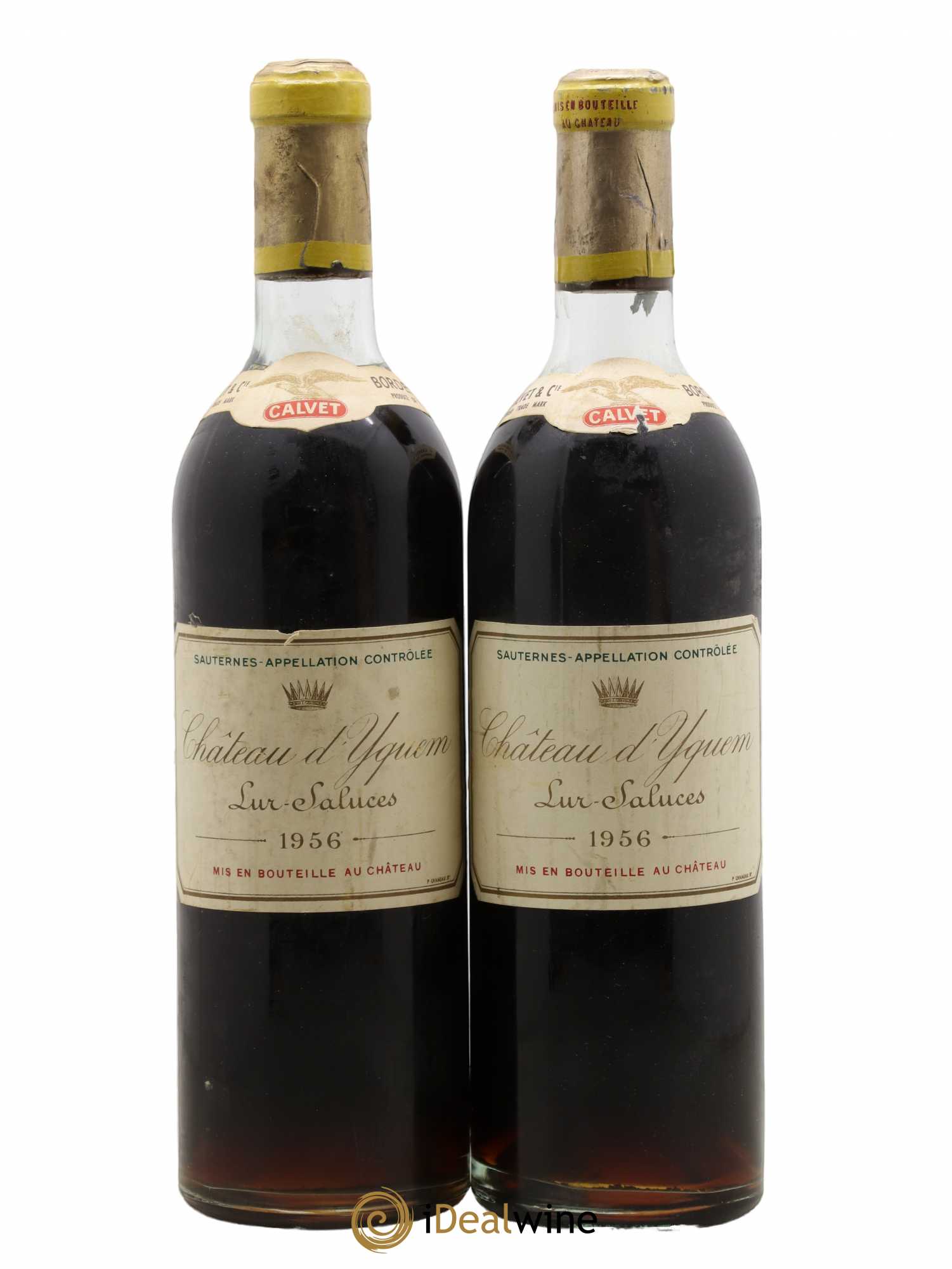 Château d' Yquem 1er Cru Classé Supérieur 1956 - Lotto di 2 bottiglie - 0