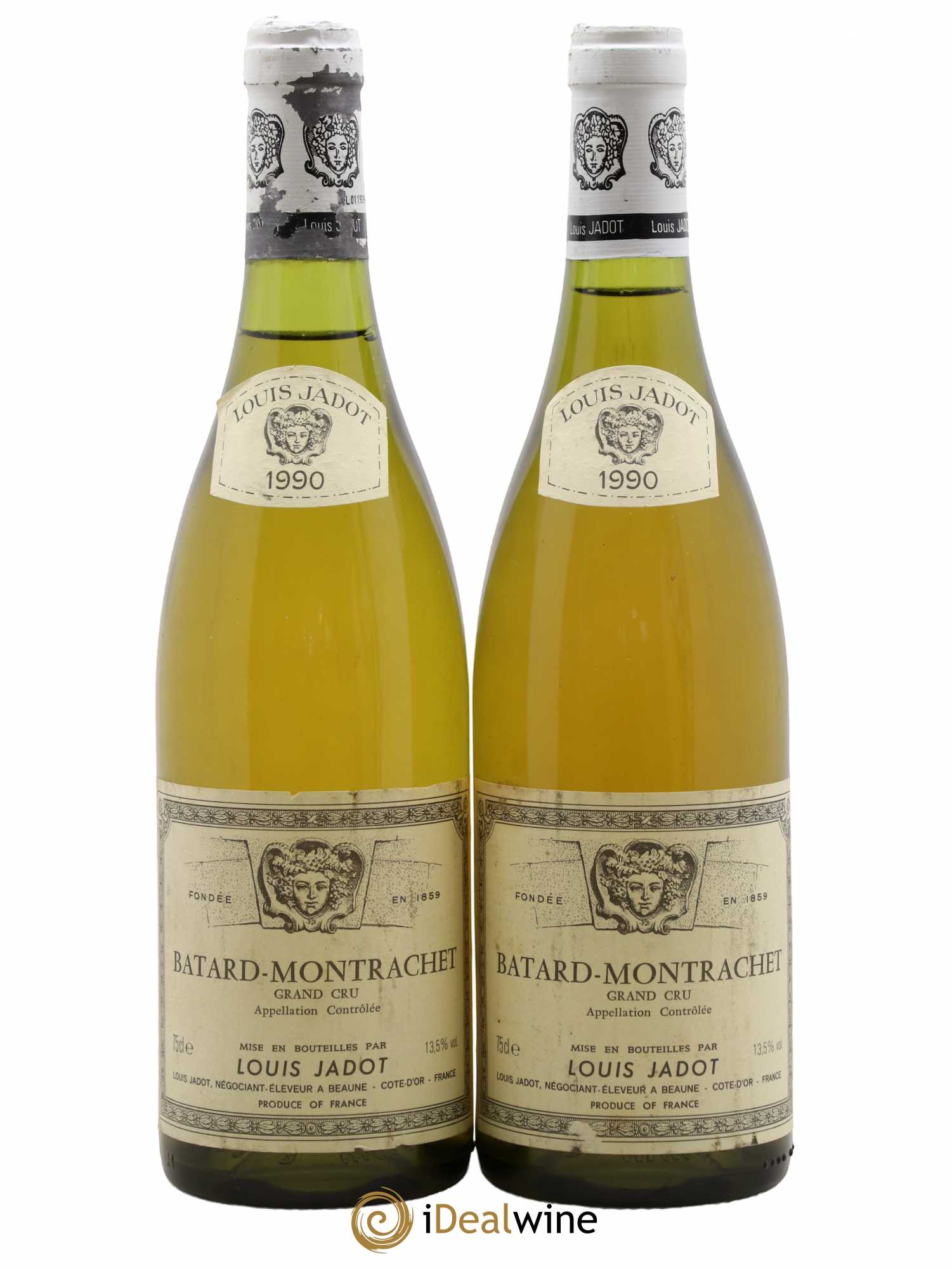 Bâtard-Montrachet Grand Cru Maison Louis Jadot 1990 - Lot de 2 bouteilles - 0