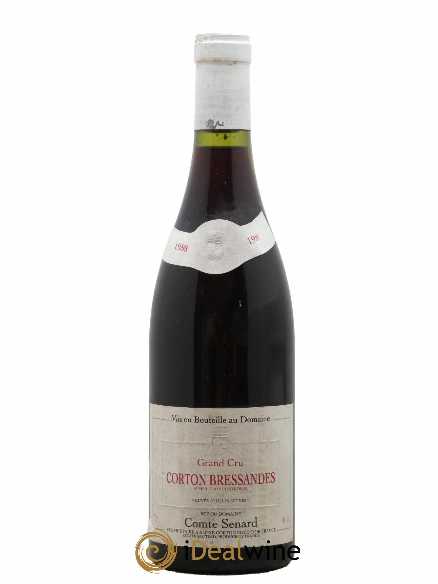 Corton Grand Cru Bressandes Comte Senard 1988 - Lot de 1 bouteille - 0