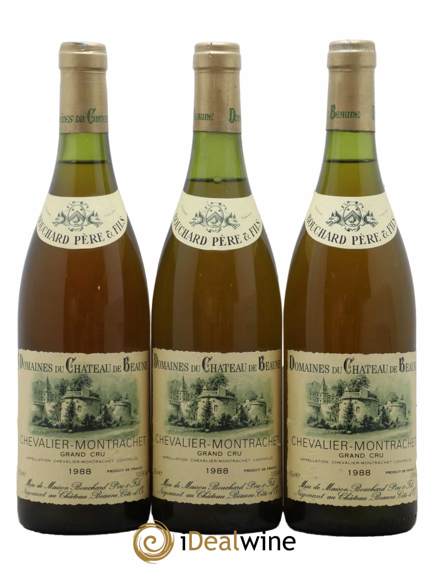 Chevalier-Montrachet Grand Cru Bouchard Père & Fils 1988 - Lot de 3 bouteilles - 0