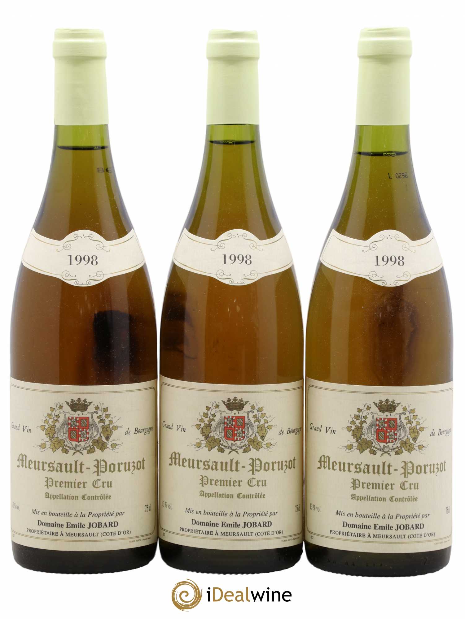 Meursault 1er Cru Poruzot Emile Jobard 1998 - Posten von 3 Flaschen - 0