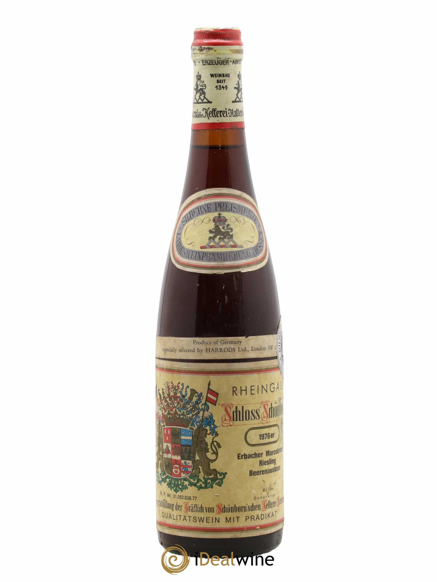 Riesling Schloss Shonborn Erbacher Marcobrunn Beerenauslese 1976 - Posten von 1 Flasche - 0