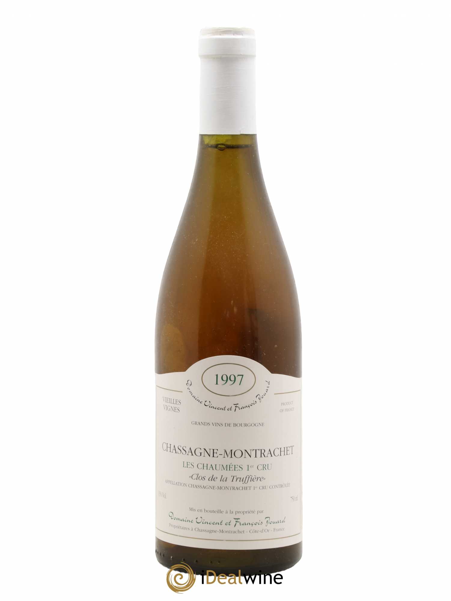Chassagne-Montrachet 1er Cru Vieilles Vignes Les Chaumees Clos De La Truffiere Vincent & Francois Jouard 1997 - Posten von 1 Flasche - 0