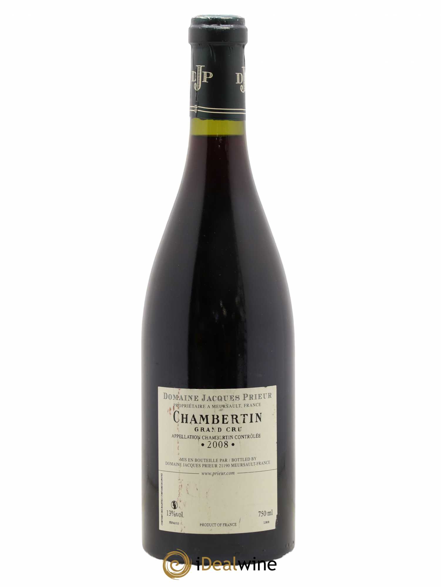 Chambertin Grand Cru Jacques Prieur (Domaine) 2008 - Lot de 1 bouteille - 1